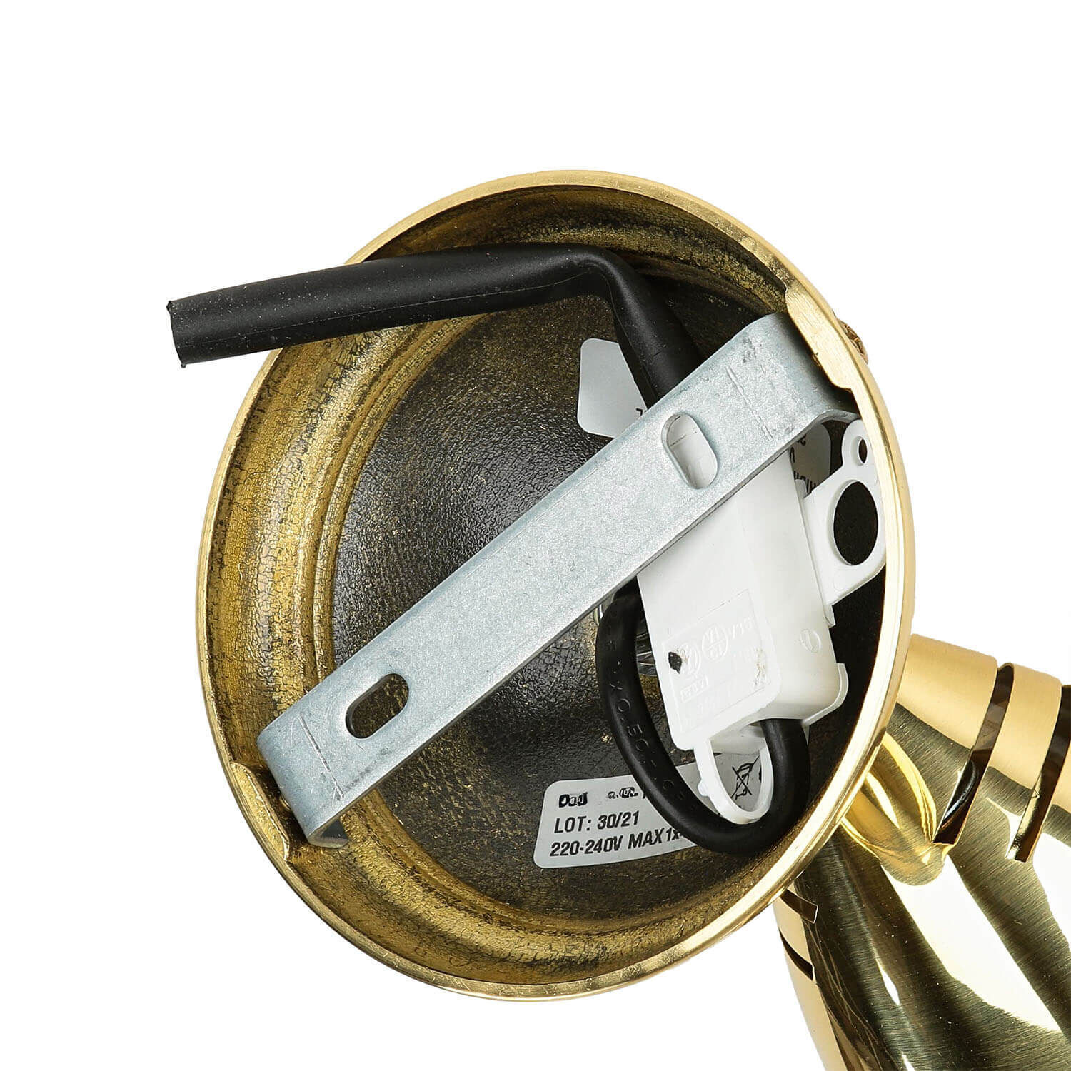 Spot Lampe klein Messing massiv E27 verstellbar Spot Lampe klein Messing massiv E27 verstellbar