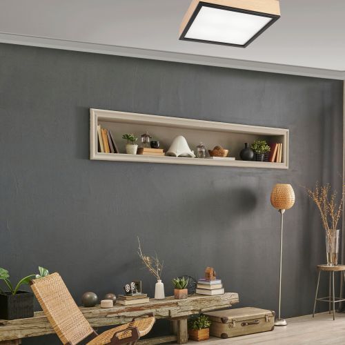 Gemütliche Deckenlampe Pinie Glas B:38,5 cm 4-flammig Innenarchitektur, Lampe, Pflanze, Stuhl, Mauer