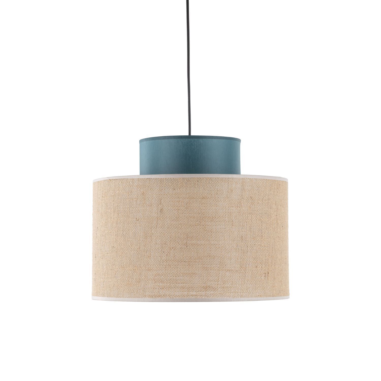 Hängelampe verstellbar Jute Stoff E27 rund Ø 38 cm BRADY Lampe