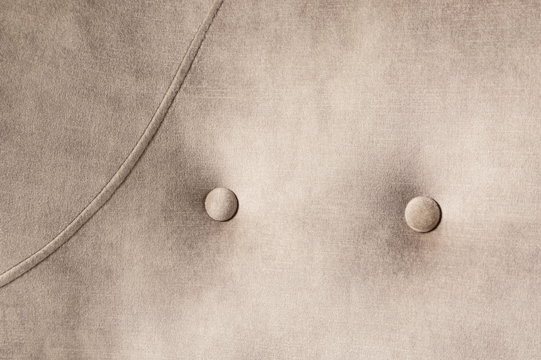 Ohrensessel Samt Beige Creme mit Armlehne Chesterfield Dekoration für Zuhause, Leinen, Textur