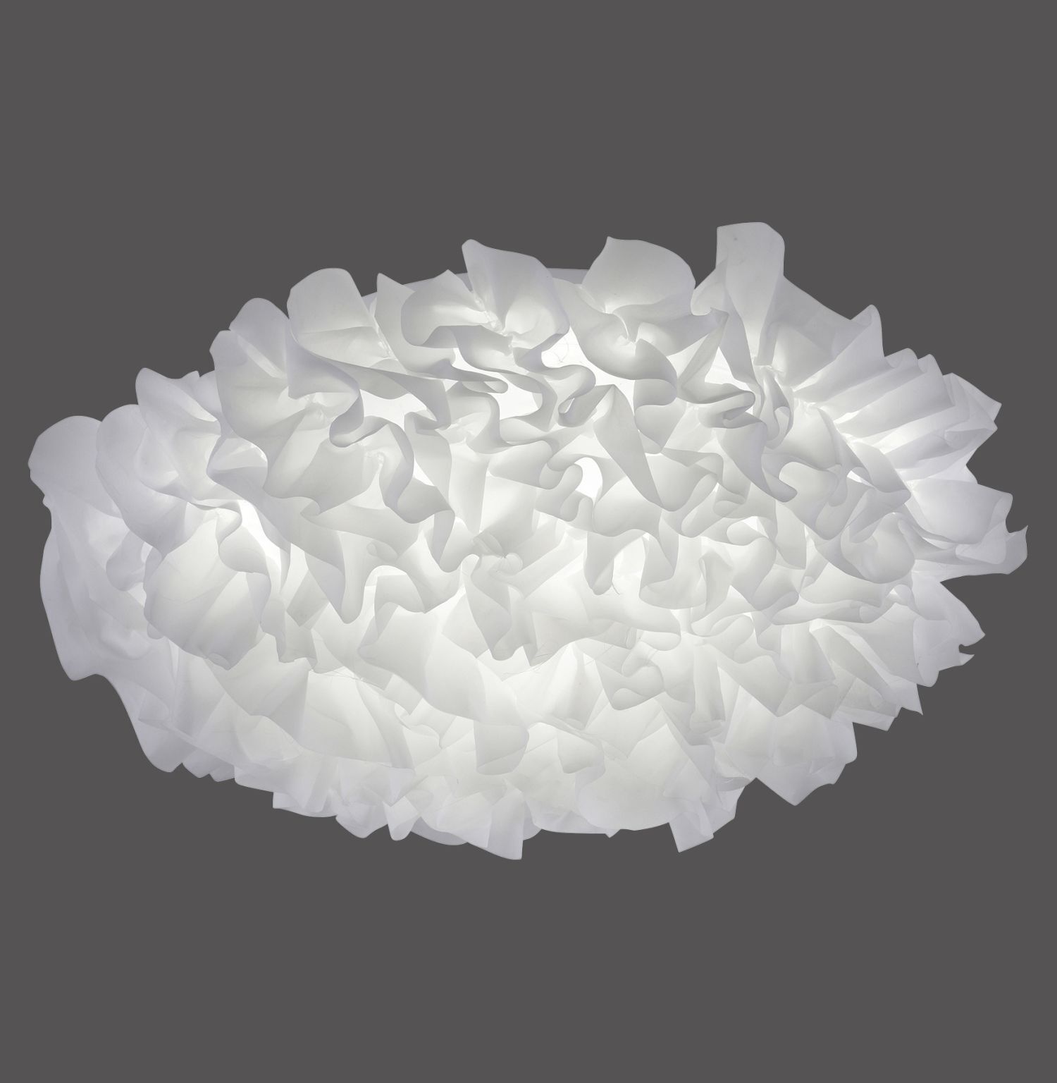 LED Deckenleuchte Stoff Weiß rund Ø50 cm 2700-5000 K
