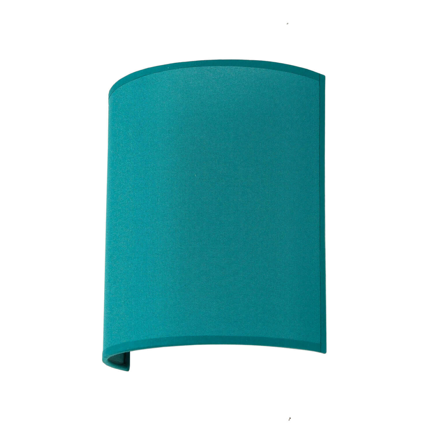 Wandleuchte ALICE Stoff Schirm Petrol halbrund Loft Lampe, Lampenschirm, Zylinder