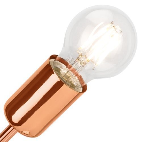 Metall Tischlampe in Kupfer Modern H:32cm Lampe