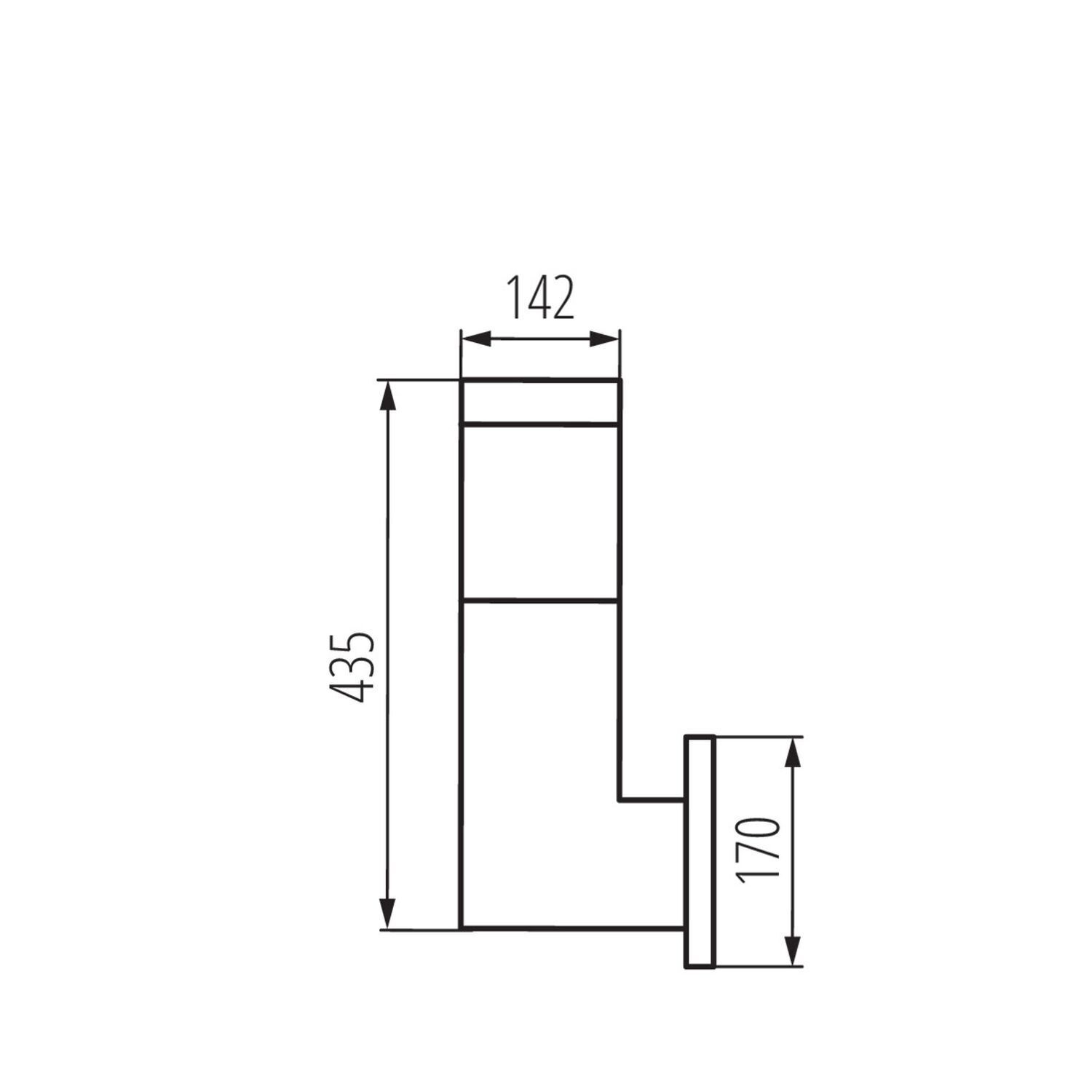 Außen Wandleuchte Modern eckig IP54 Haus Garten