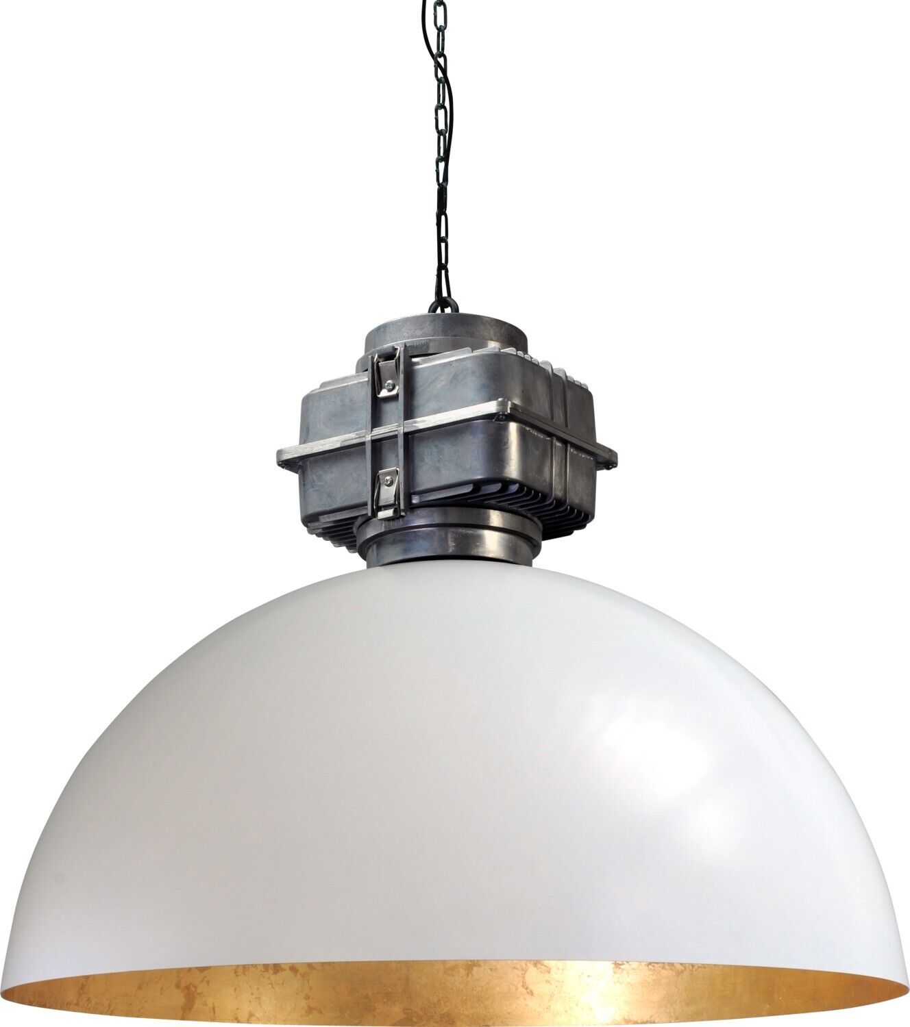Design Hängelampe XXL Ø80cm Weiß Industrie LARINO