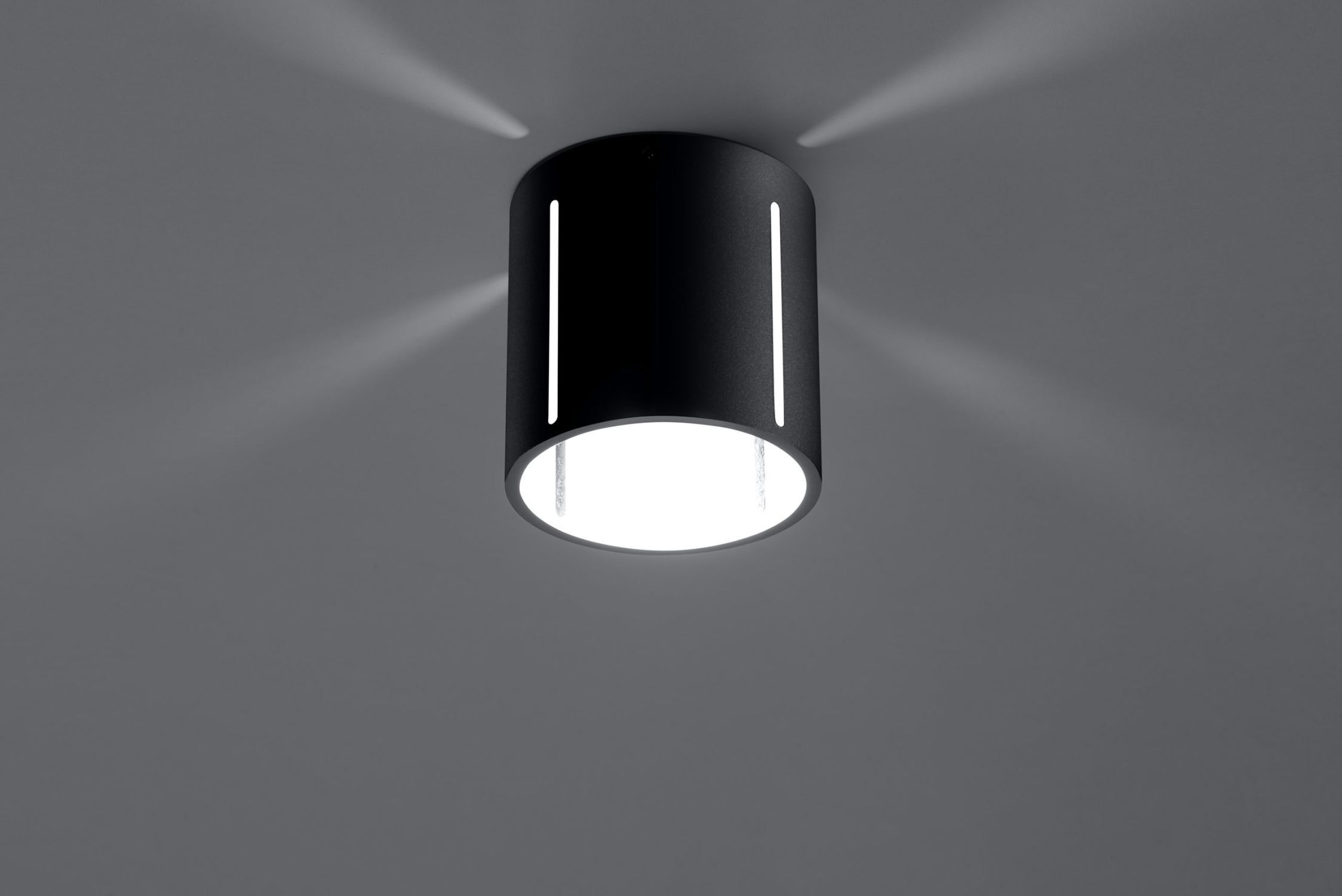 Deckenleuchte Schwarz klein Ø 10 cm Metall G9 Spot