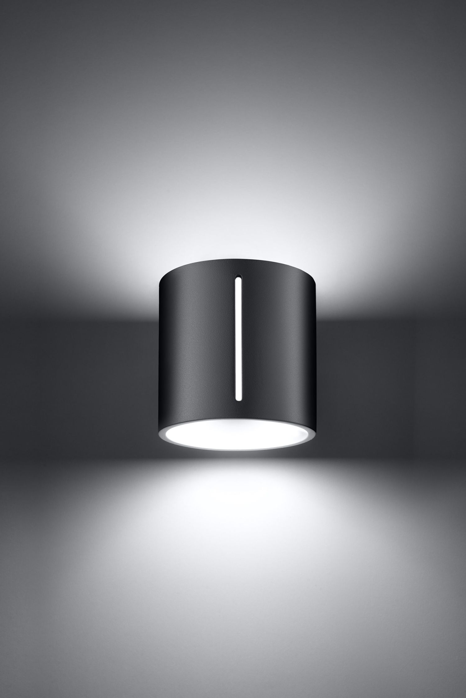 Wandlampe Metall klein H: 10 cm Up Down Grau G9 Flur