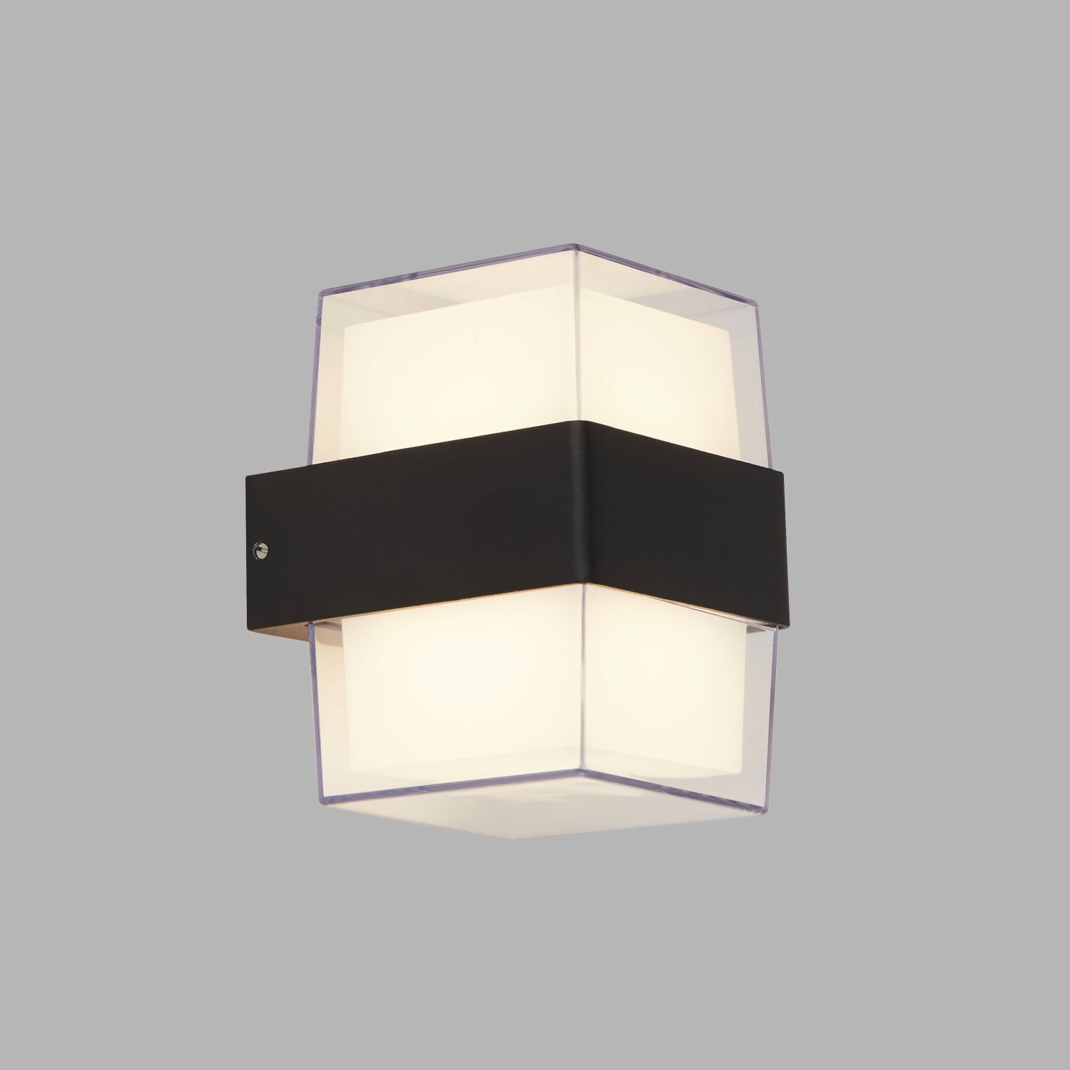 LED Wandlampe außen Up Down IP44 Schwarz Weiß 3000 K