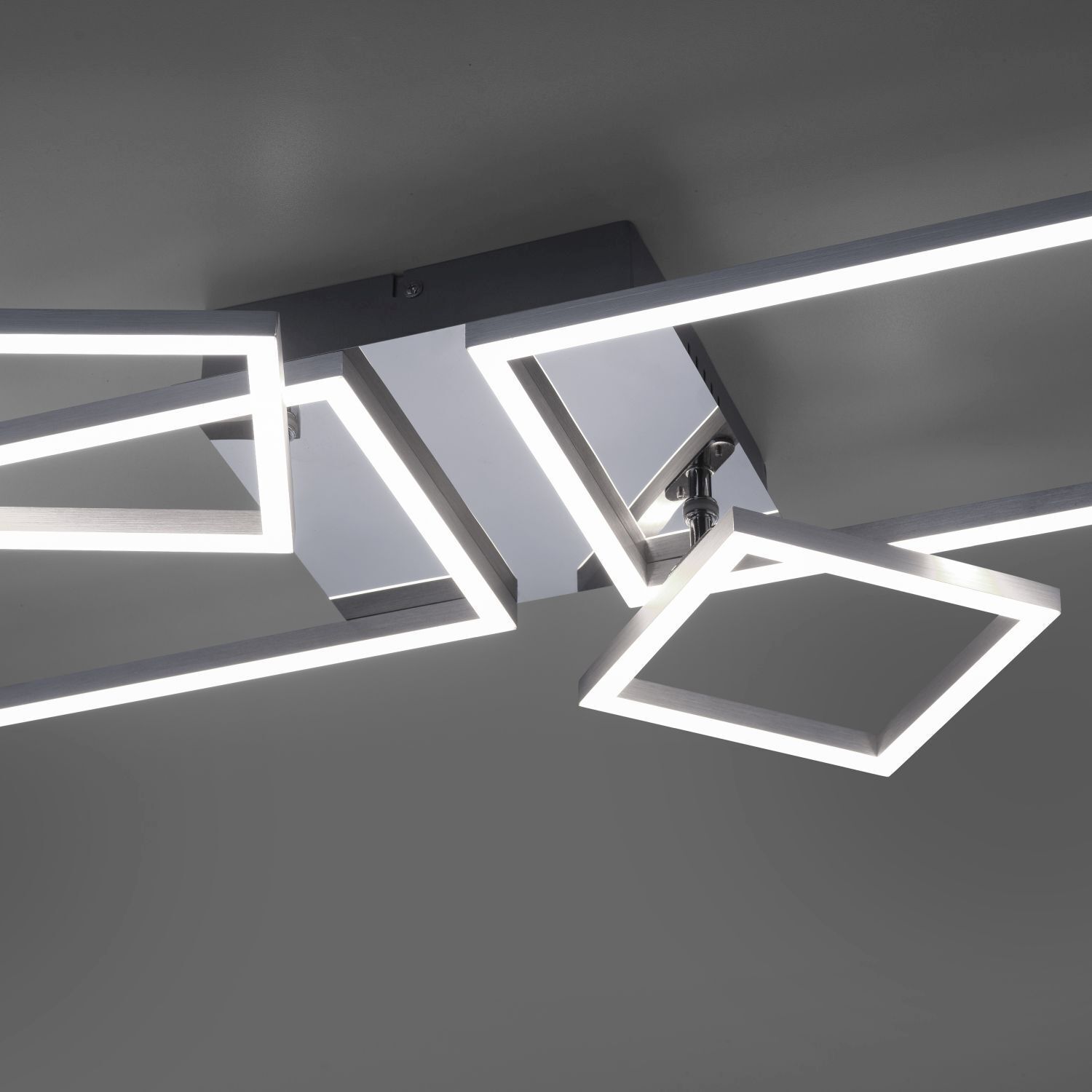 Verstellbare LED Deckenlampe in Stahl L:65 cm 3000 K