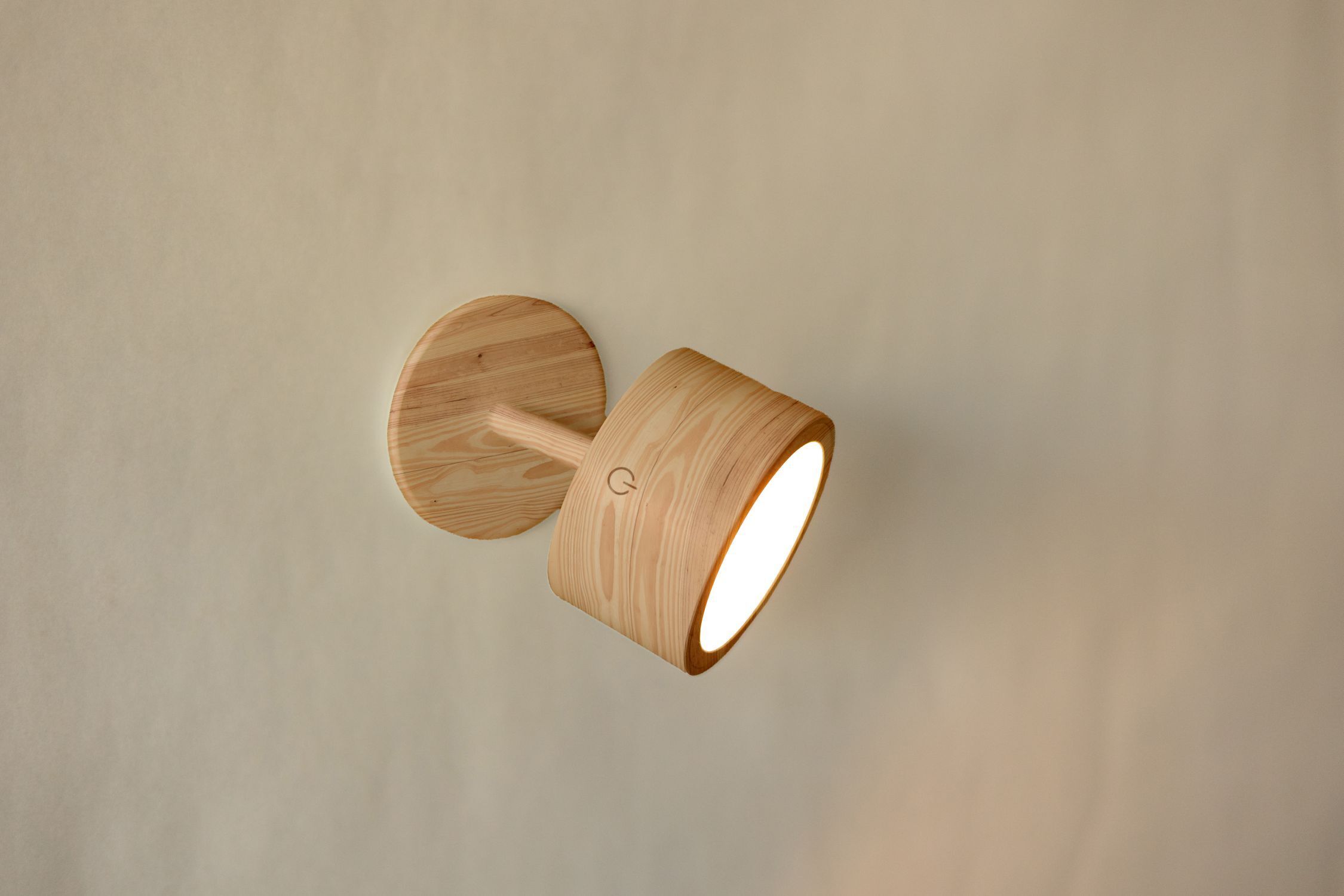 Wandlampe, Holz, Wandleuchte, Birke, LED-Lampe