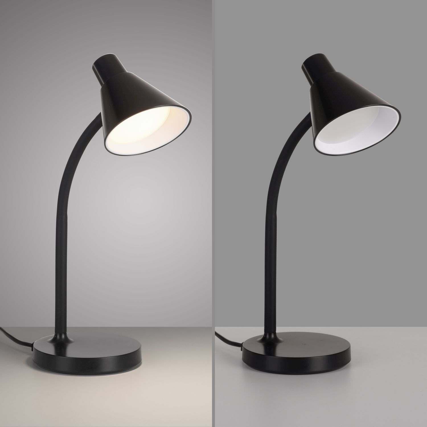 LED Schreibtischleuchte Metall 38 cm Schwarz 4 W Modern