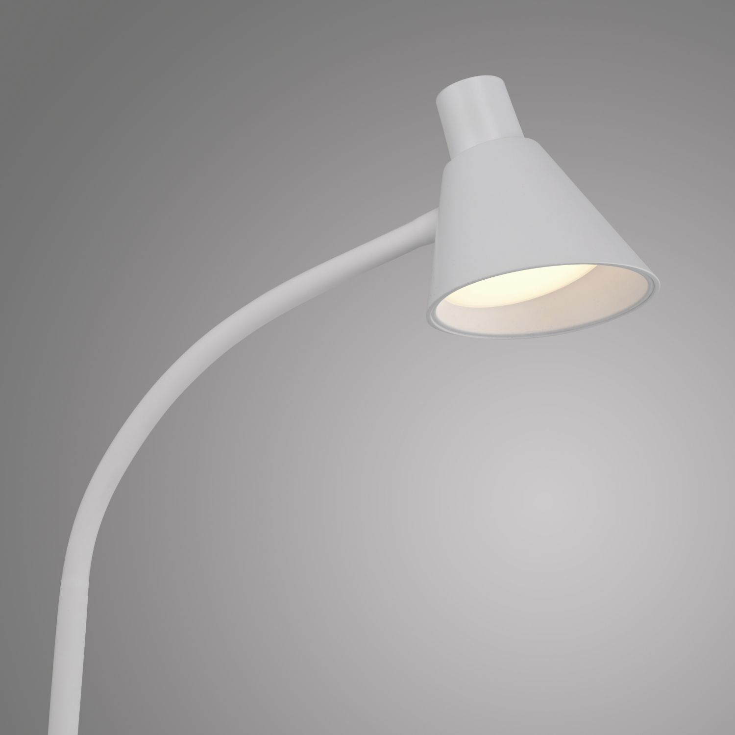 Weiße LED Stehleuchte Metall 150 cm 4 W 3000 K flexibel