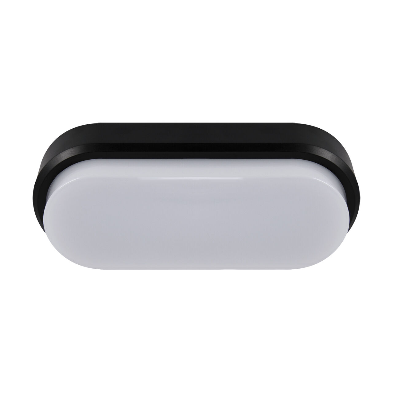 Außen Deckenlampe LED Schwarz Weiß IP65 4100 K oval Deckenleuchte, Leuchte