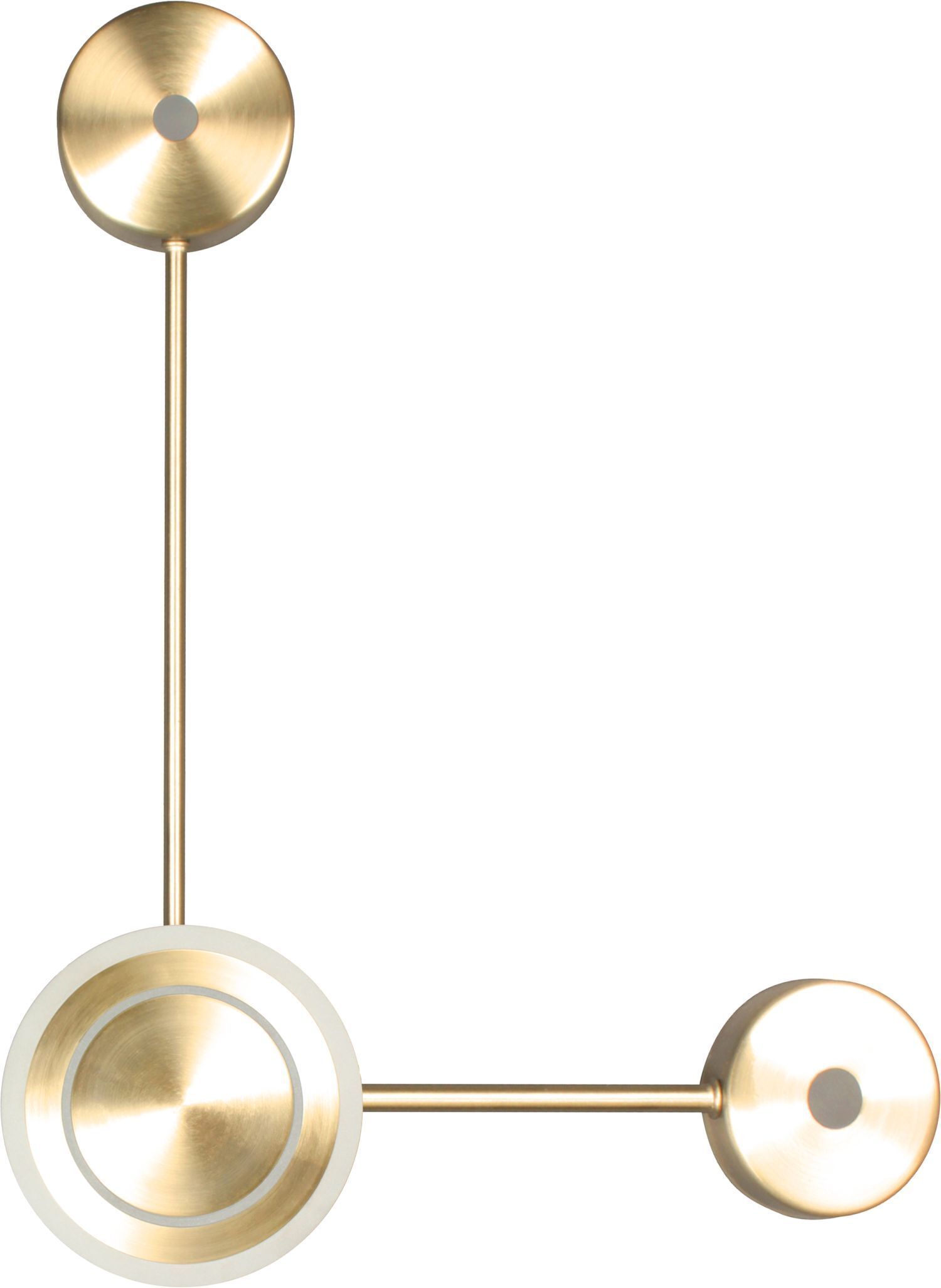LED Wandlampe Aluminium dimmbar H:44 cm 3000 K in Gold