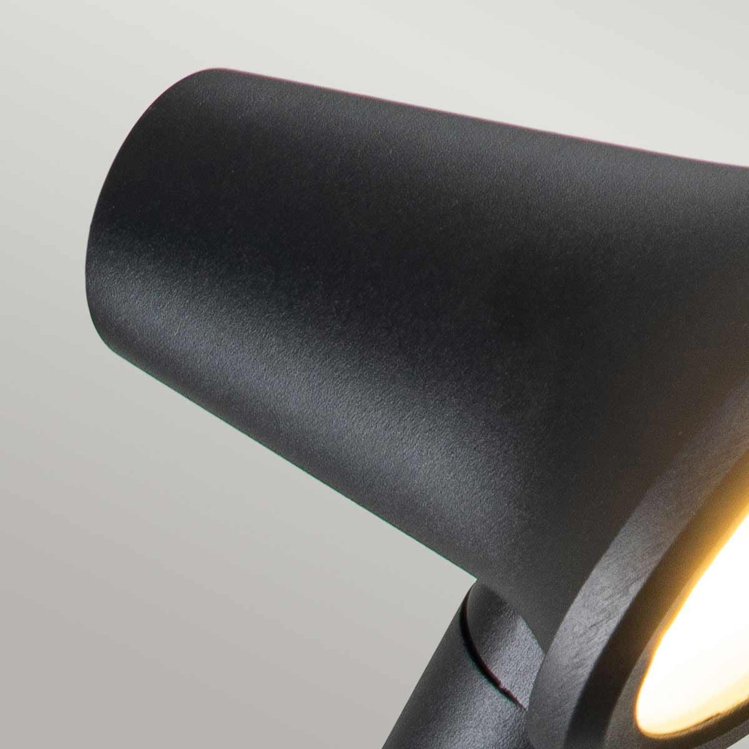 LED Außenleuchte Edelstahl H: 20,8 cm IP66 Schwarz schwenkbar