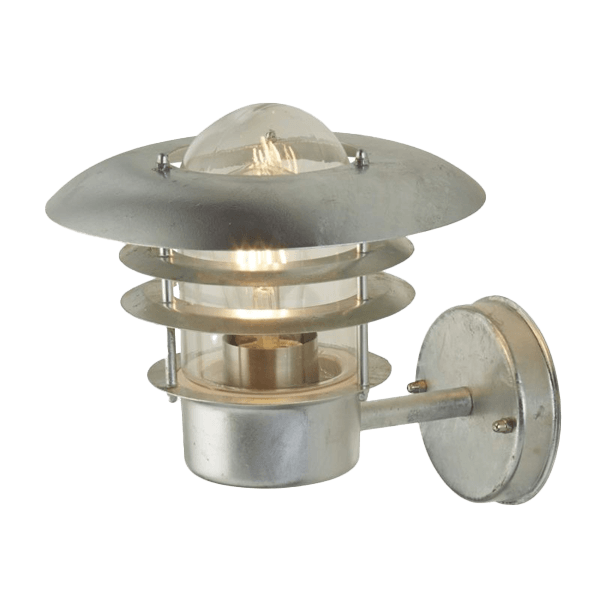 Skandinavische Außenleuchten Außenleuchte, Wandleuchte, Metall, Glaskuppel, Laterne