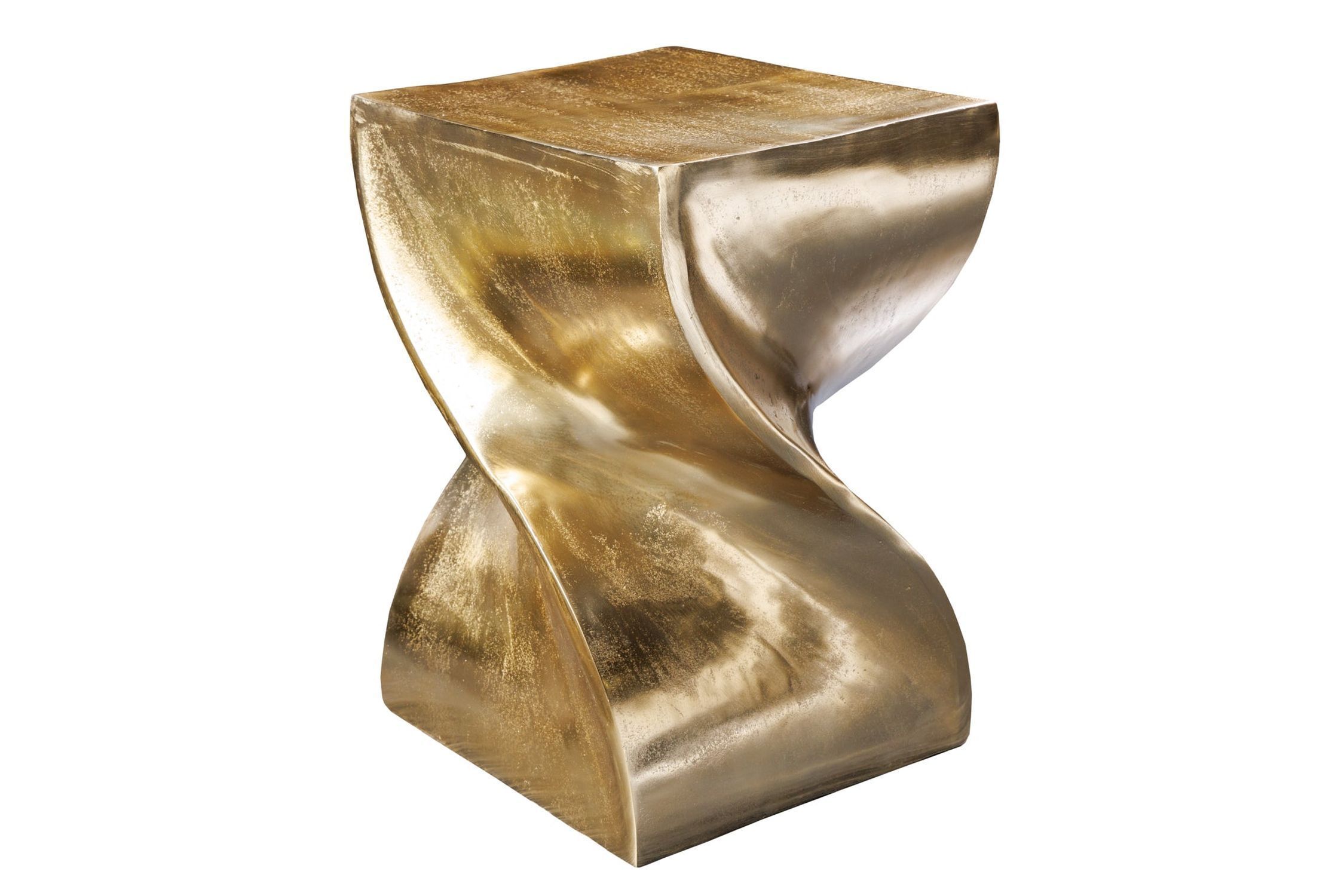 Podest Metall in Gold H: 45 cm Handarbeit VENICE