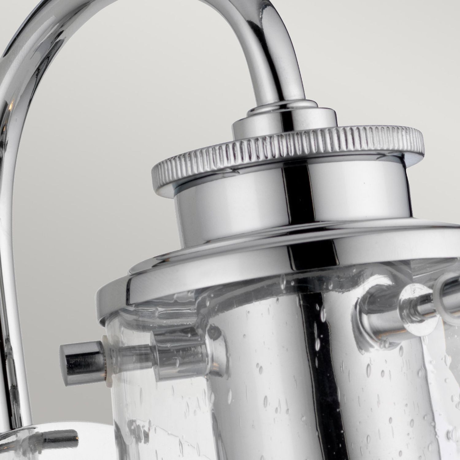 Badezimmerleuchte E27 IP44 H: 24,4 cm Metall Glas Sinken, Waschbeckenhahn, Zimmer, Duscharmatur, Wasserhahn