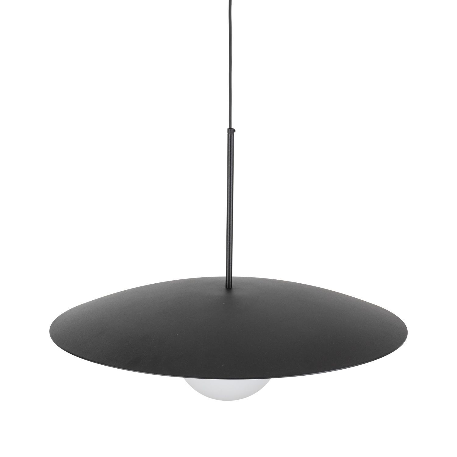Blendarme Pendelleuchte Schwarz Metall Glas E27 Ø65 cm