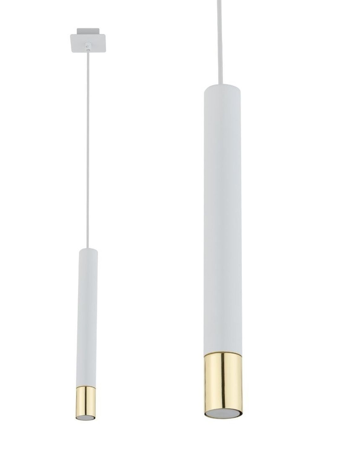 Hängelampe Weiß Gold Metall Modern Esstisch Küche