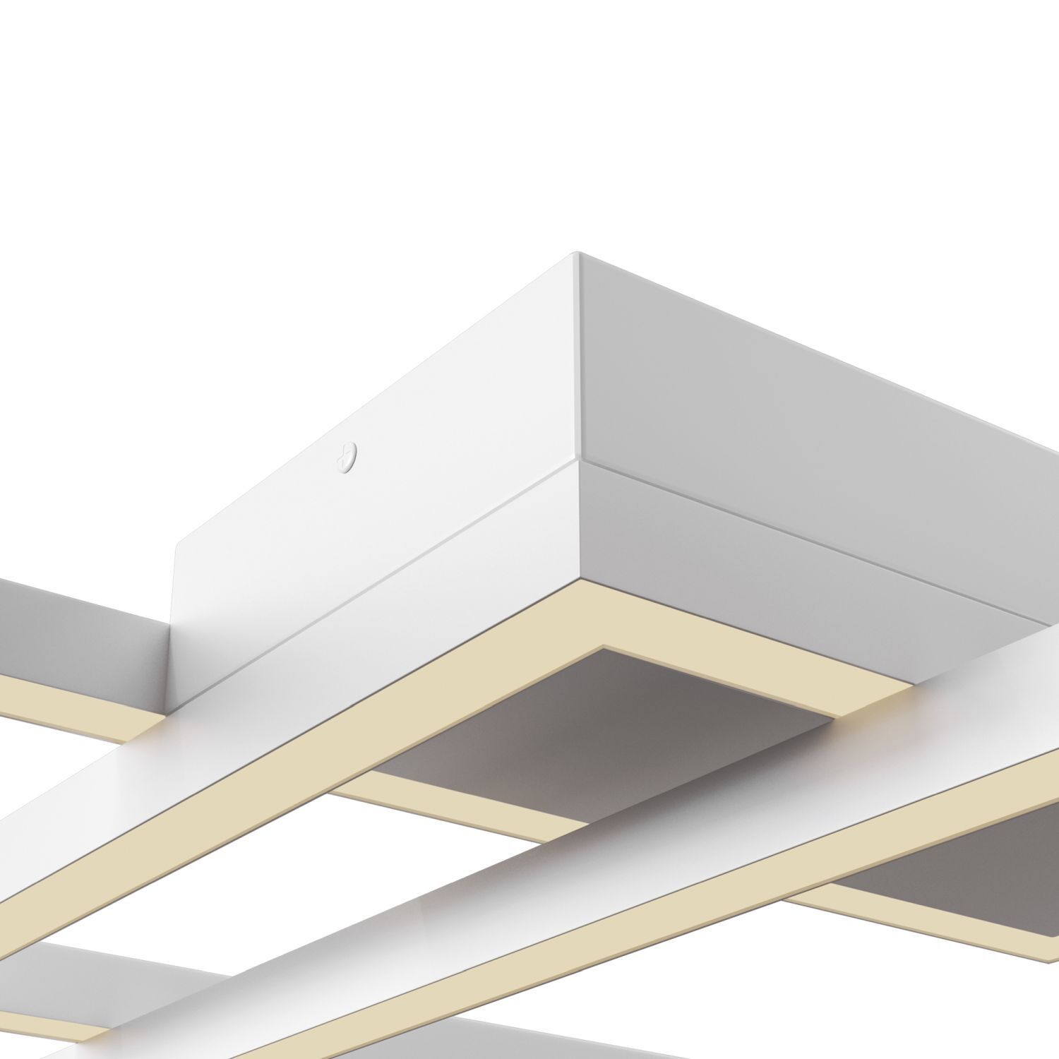 LED Deckenleuchte Metall Weiß warmweiß 3000 K 4100 lm