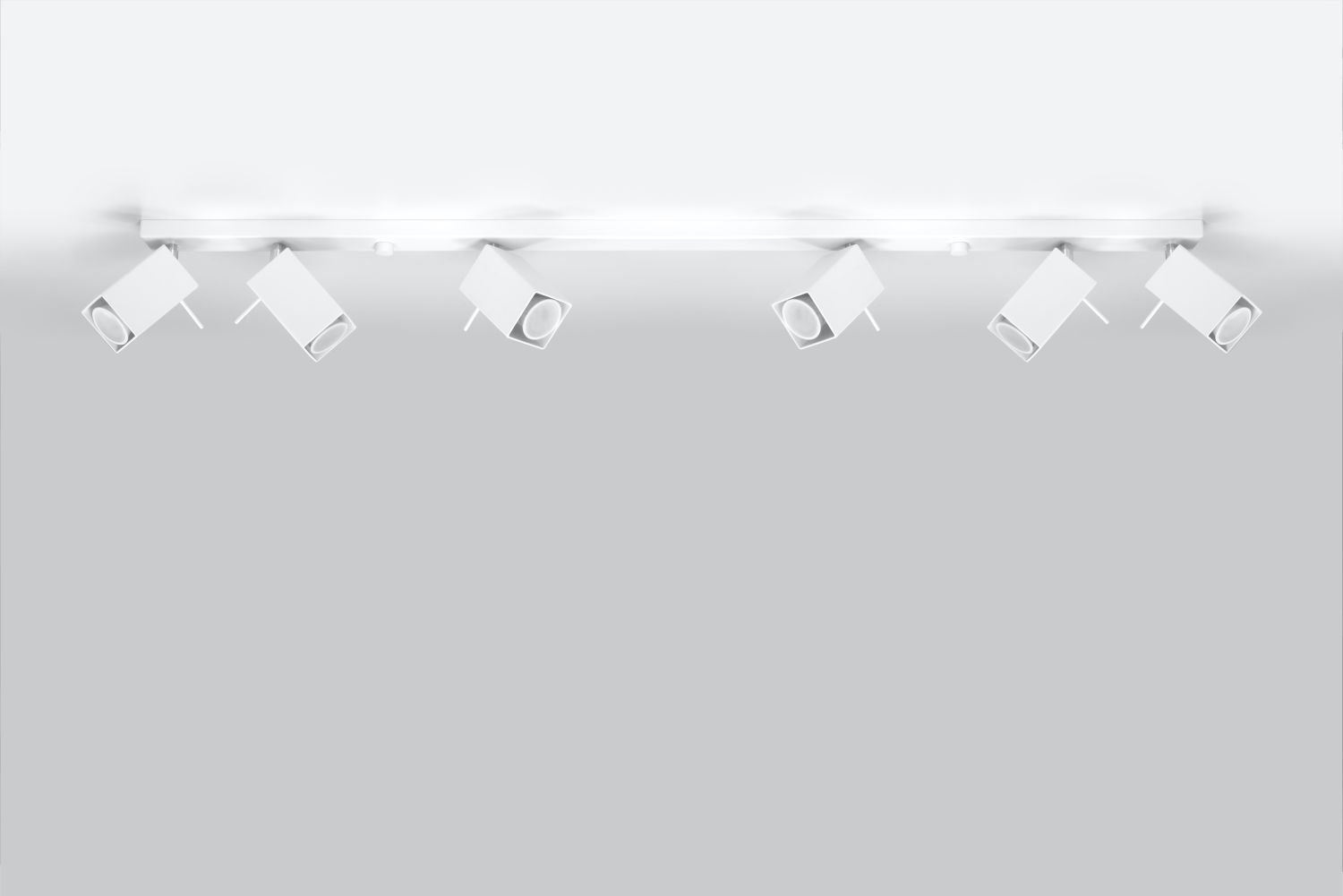 Weißer Deckenstrahler FALERIA 120 cm lang 6x GU10