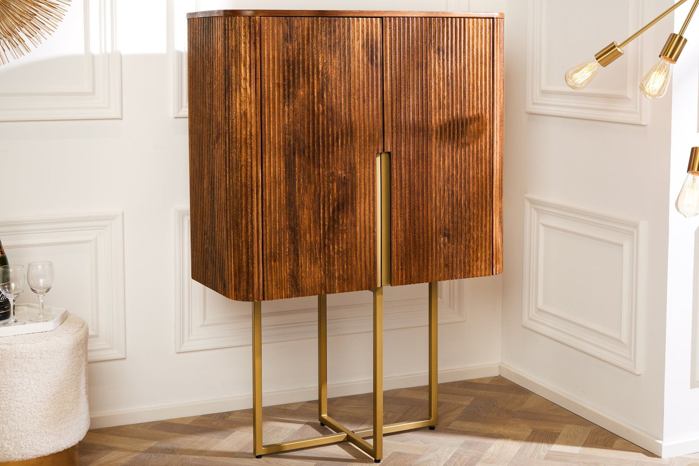 Lampe, Hartholz, Holz, Innenarchitektur, Gebeiztes Holz