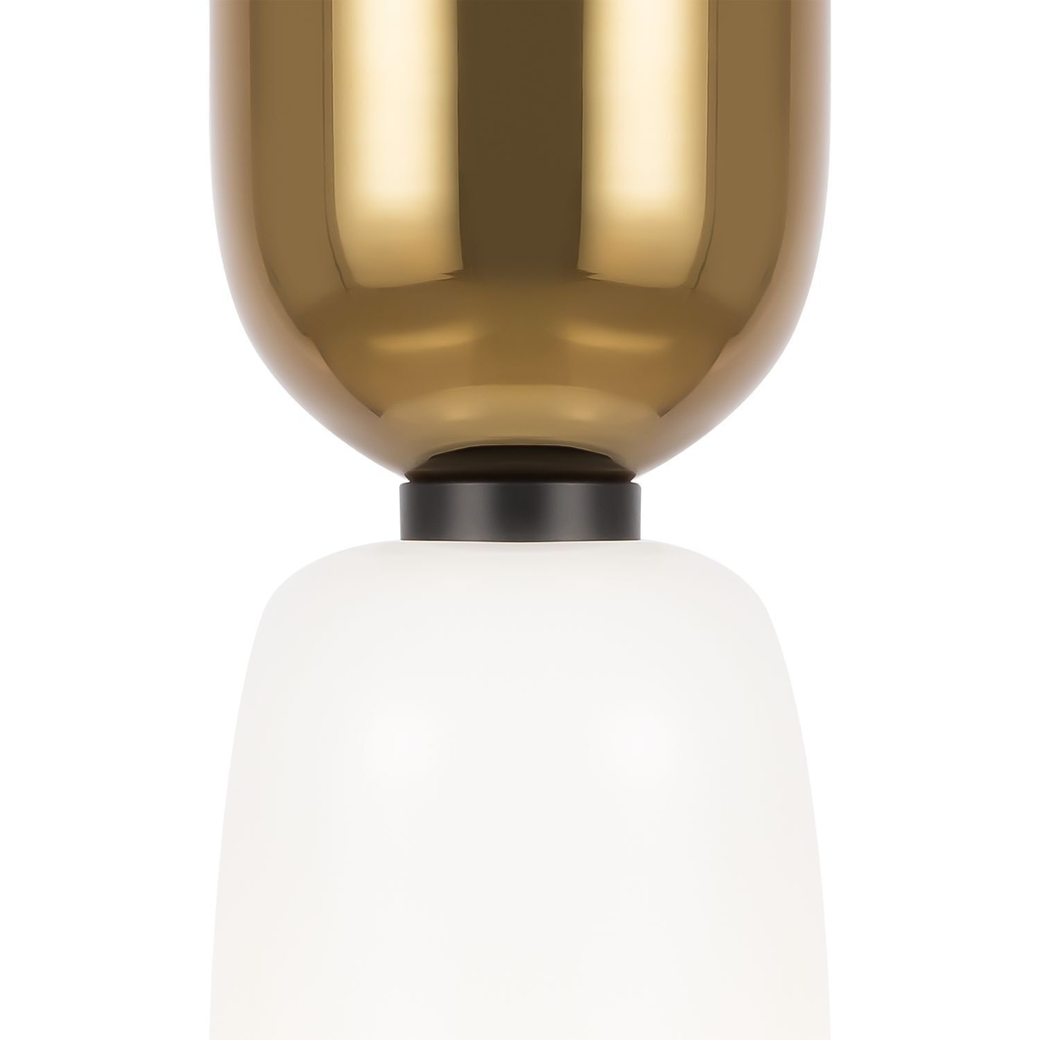 Hängelampe Metall Glas E14 rund D: 8 cm H: max. 232 cm