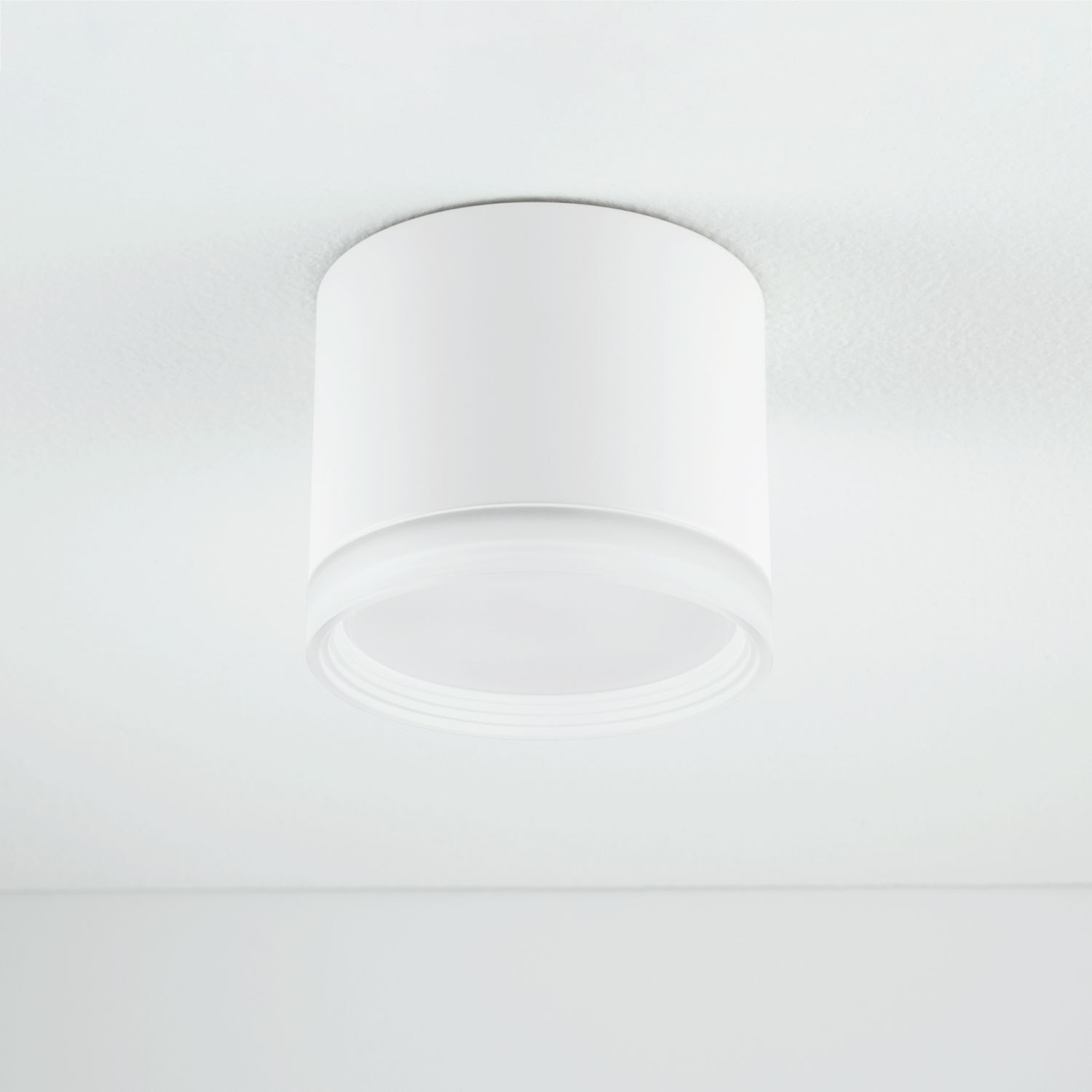 Deckenspot Ø 8,5 cm GX53 Weiß rund klein H: 7 cm