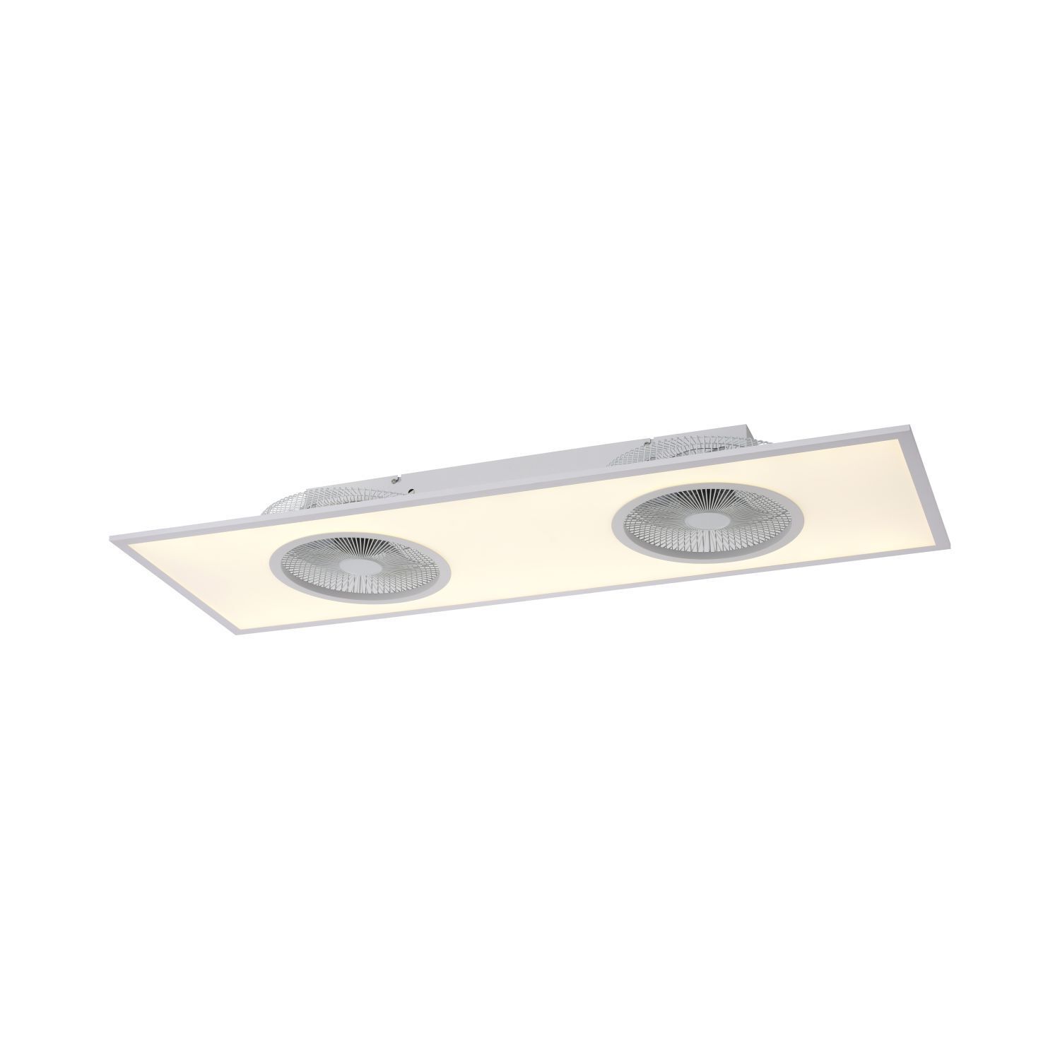LED Deckenlampe mit Ventilatoren Weiß 3100 lm dimmbar Deckenleuchte
