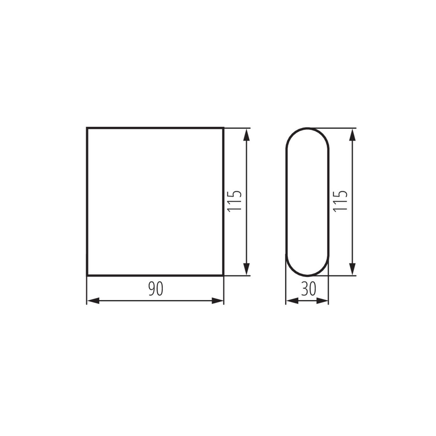 LED Außenleuchte Up Down Grau Aluminium IP54 Fassade Diagramm, Handlung