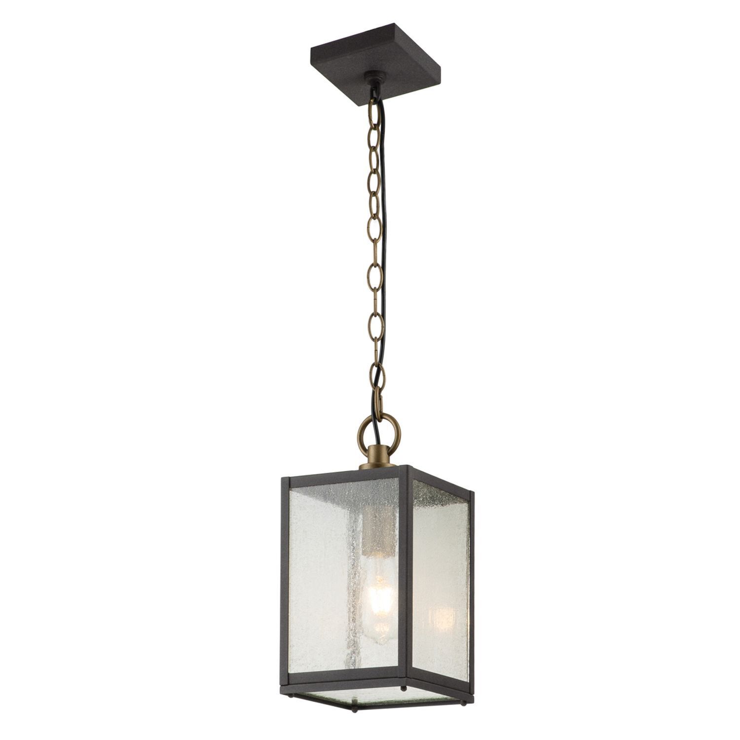 Hängende Außenlampe Aluminium Glas E27 IP44 H: max. 197,2 cm