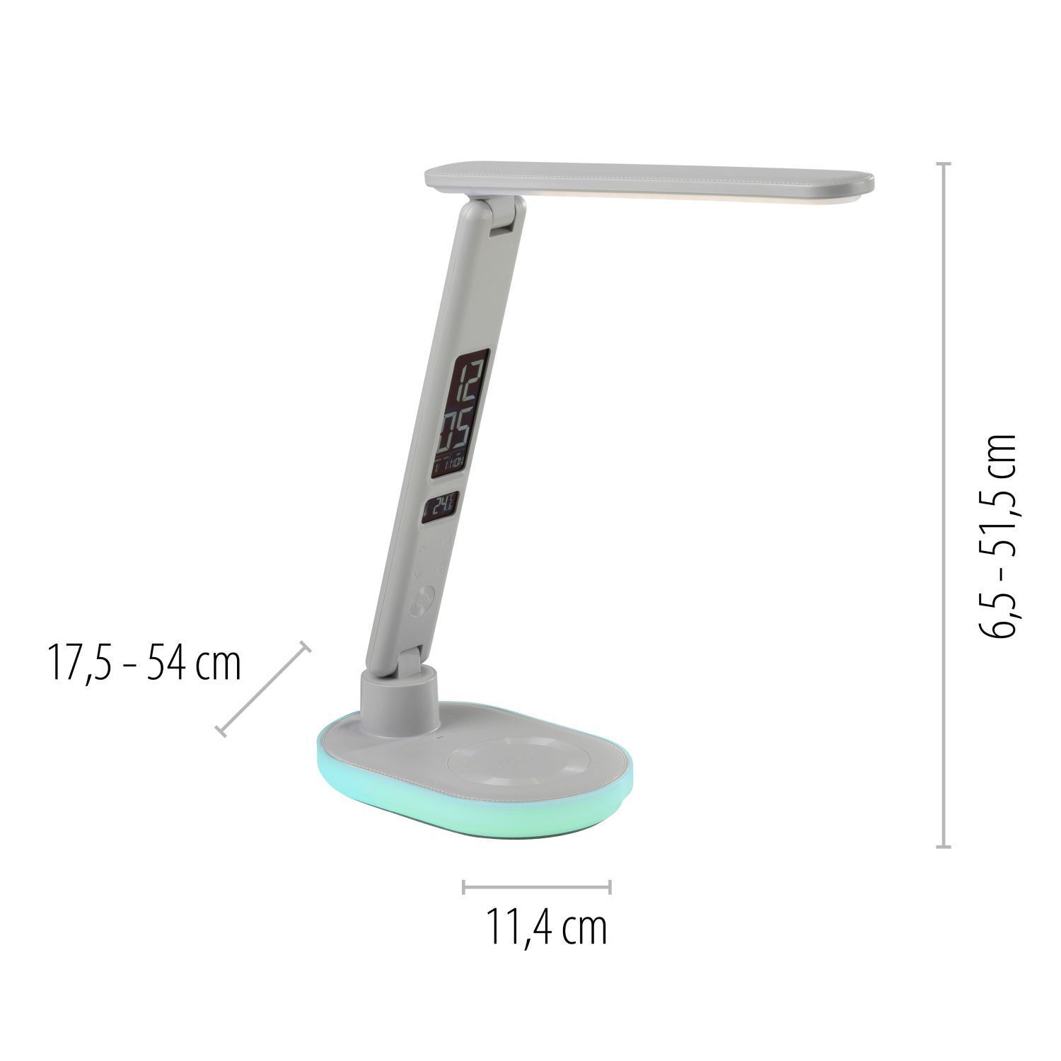 LED SchreibTischlampe Display Dimmer Ladefunktion 54 cm Moebel
