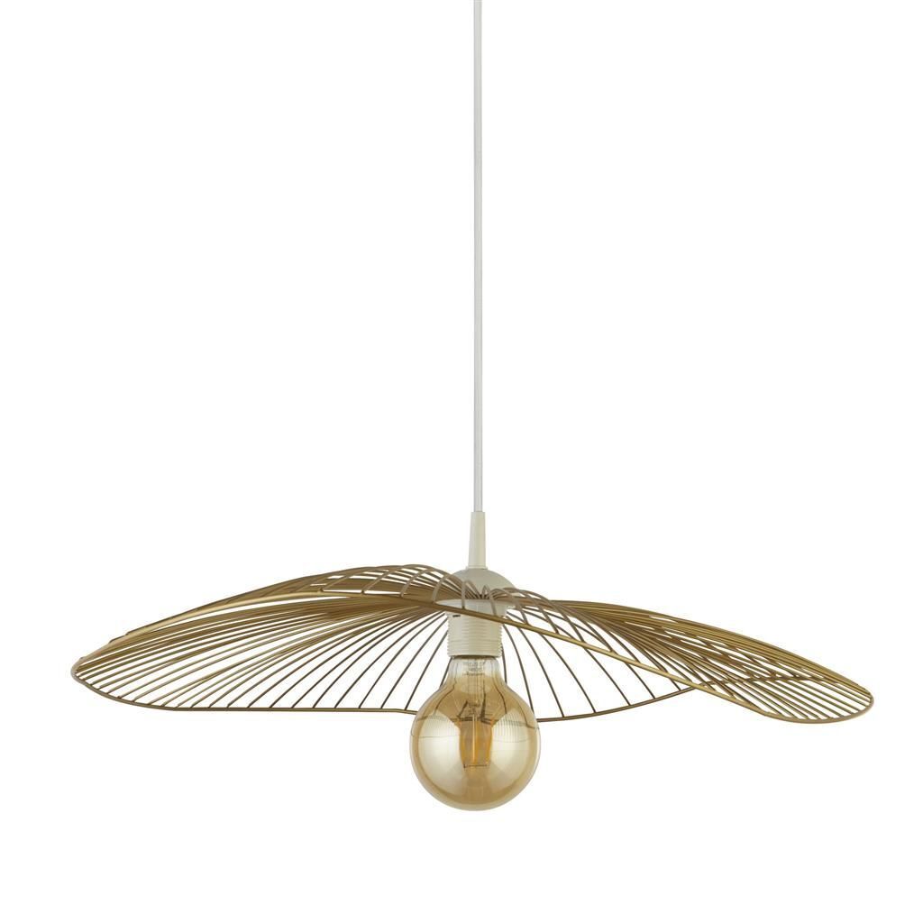Hängeleuchte Metall in Gold E27 Ø 53 cm höhenverstellbar