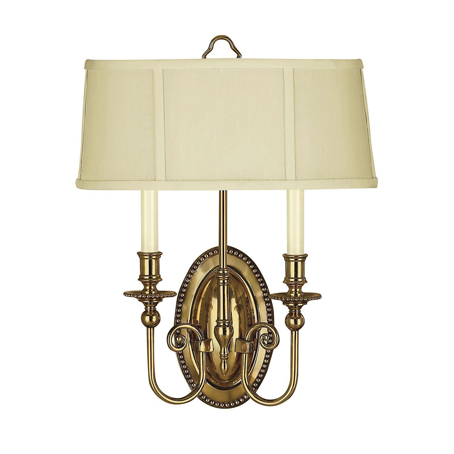 Wandleuchte Messing Stoff Barock Design CAMI