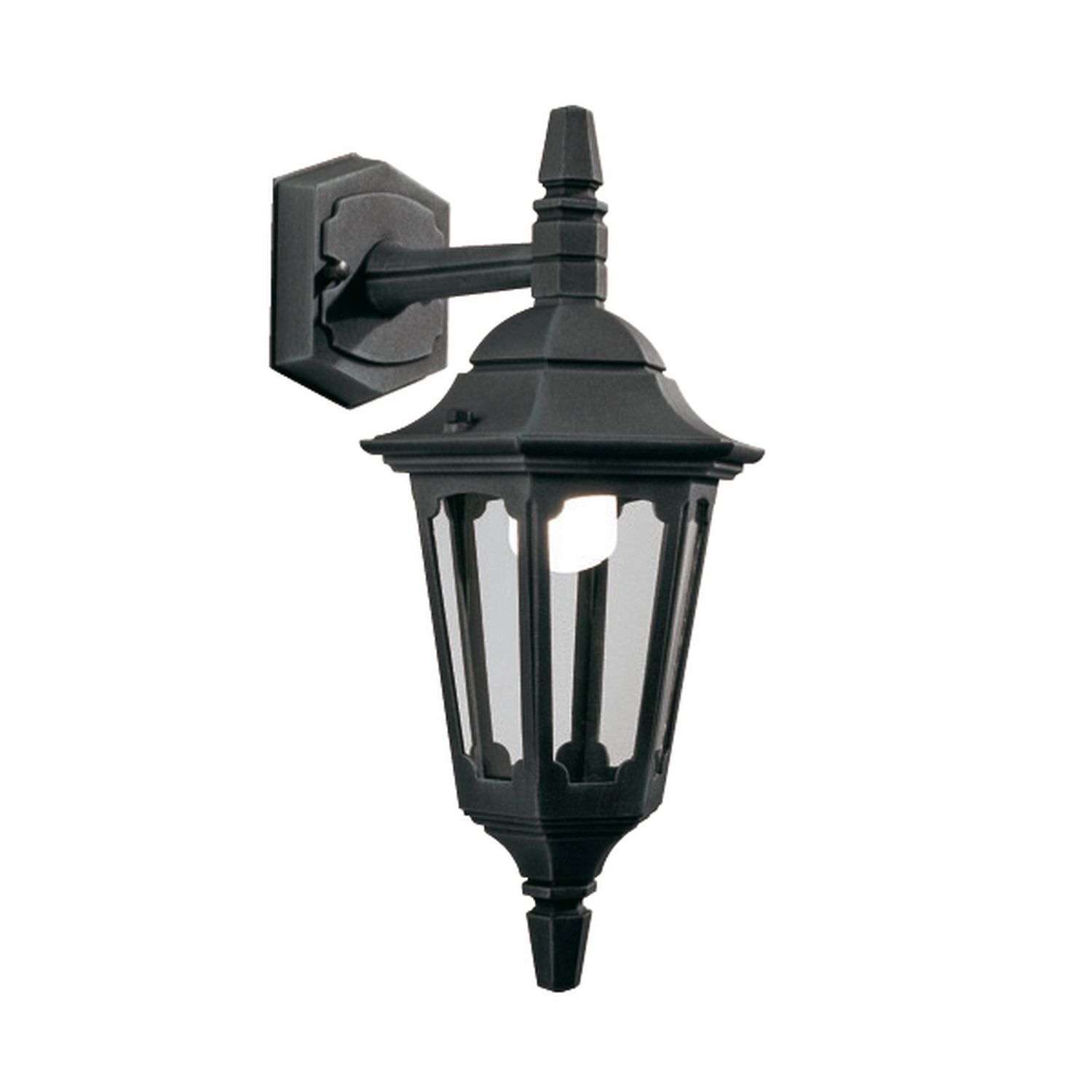 Wandlampe Außen Schwarz Aluminium Haus Terrasse
