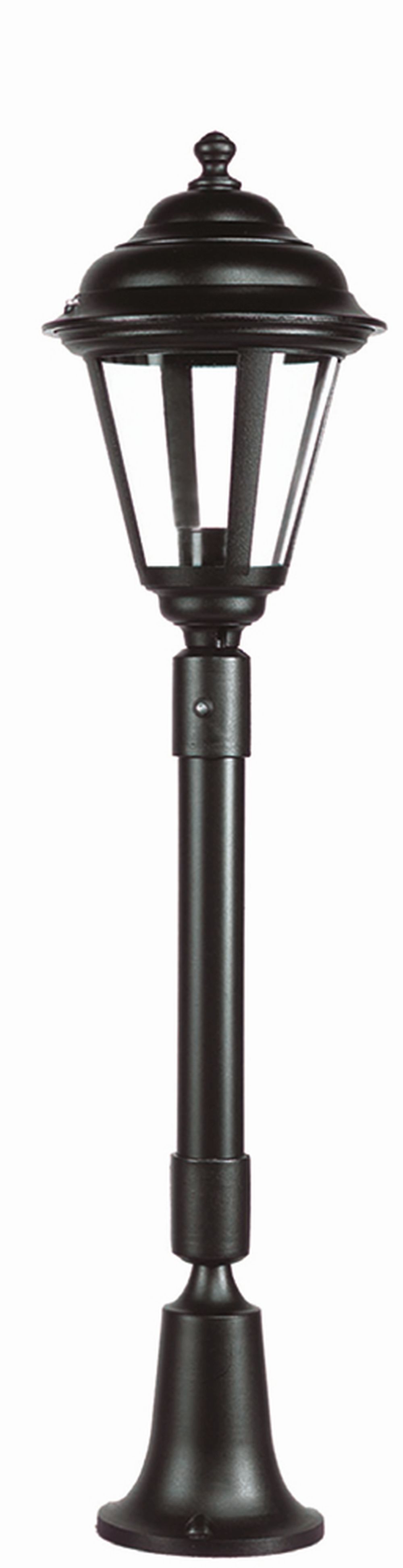 Rustikale Wegeleuchte ELEANOR 79 cm IP44 Schwarz E27