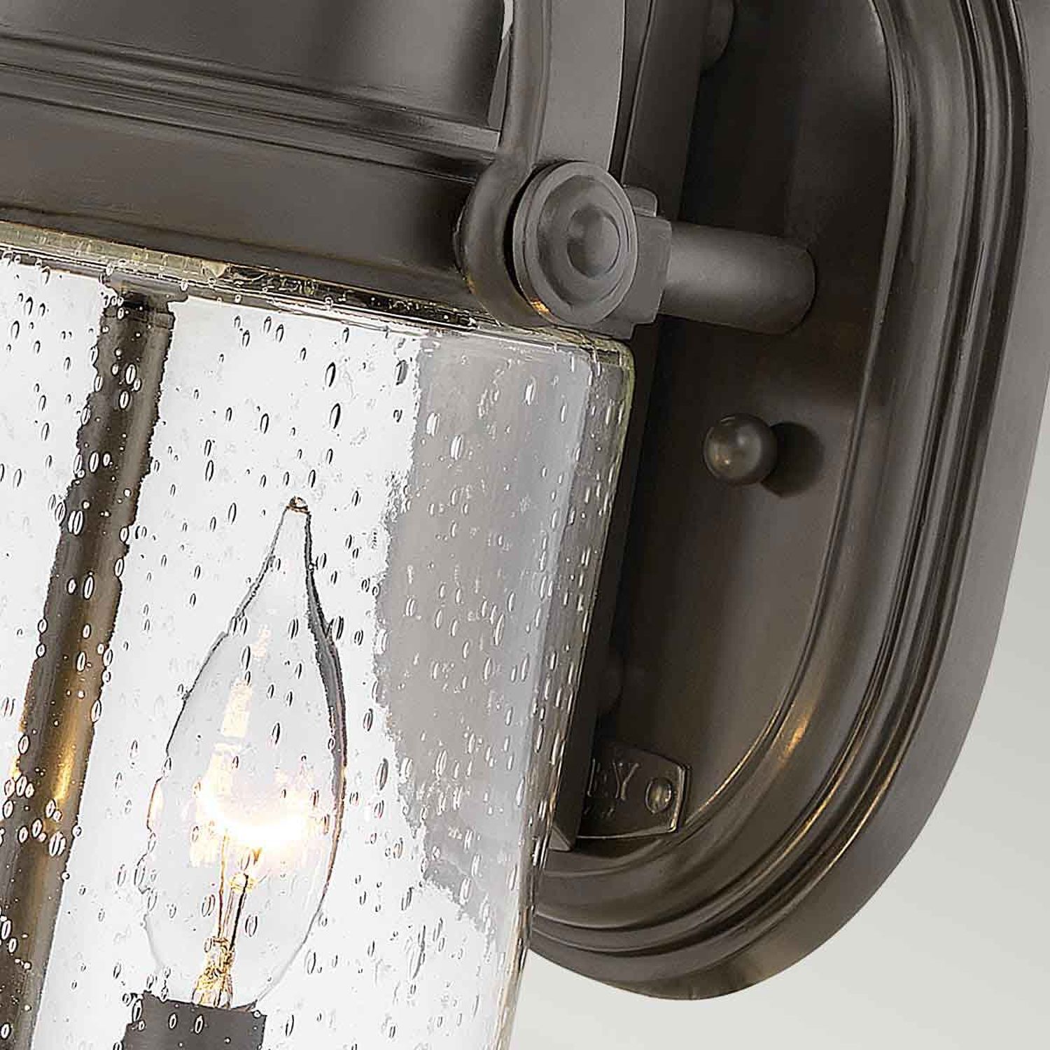 Außenlampe Wand Glas E14 IP44 43,2 cm hoch 2x E14 Vintage