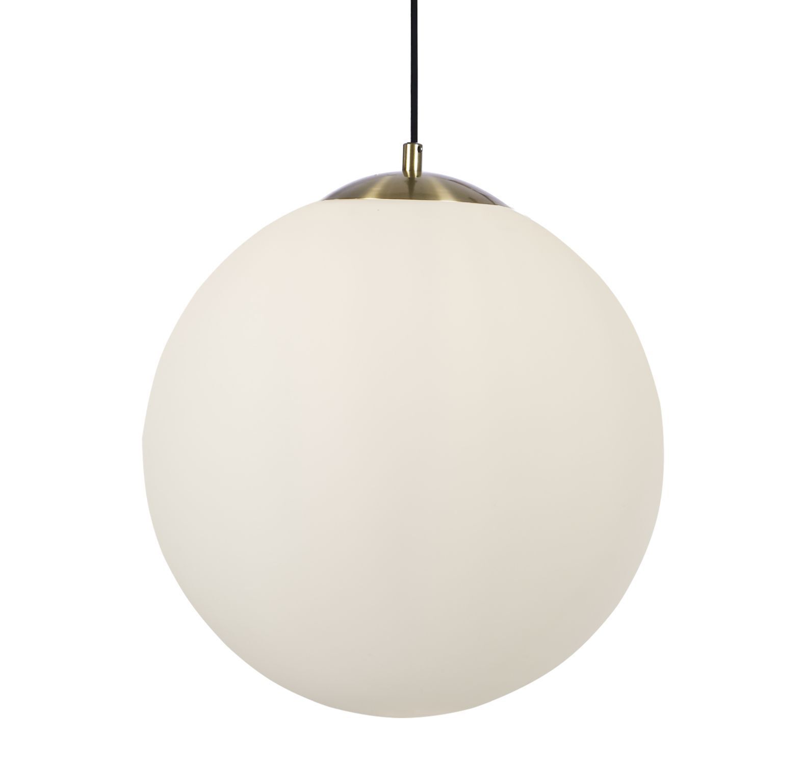 Wohnliche Hängelampe Glas Metall in Messing E27 Ø40 cm