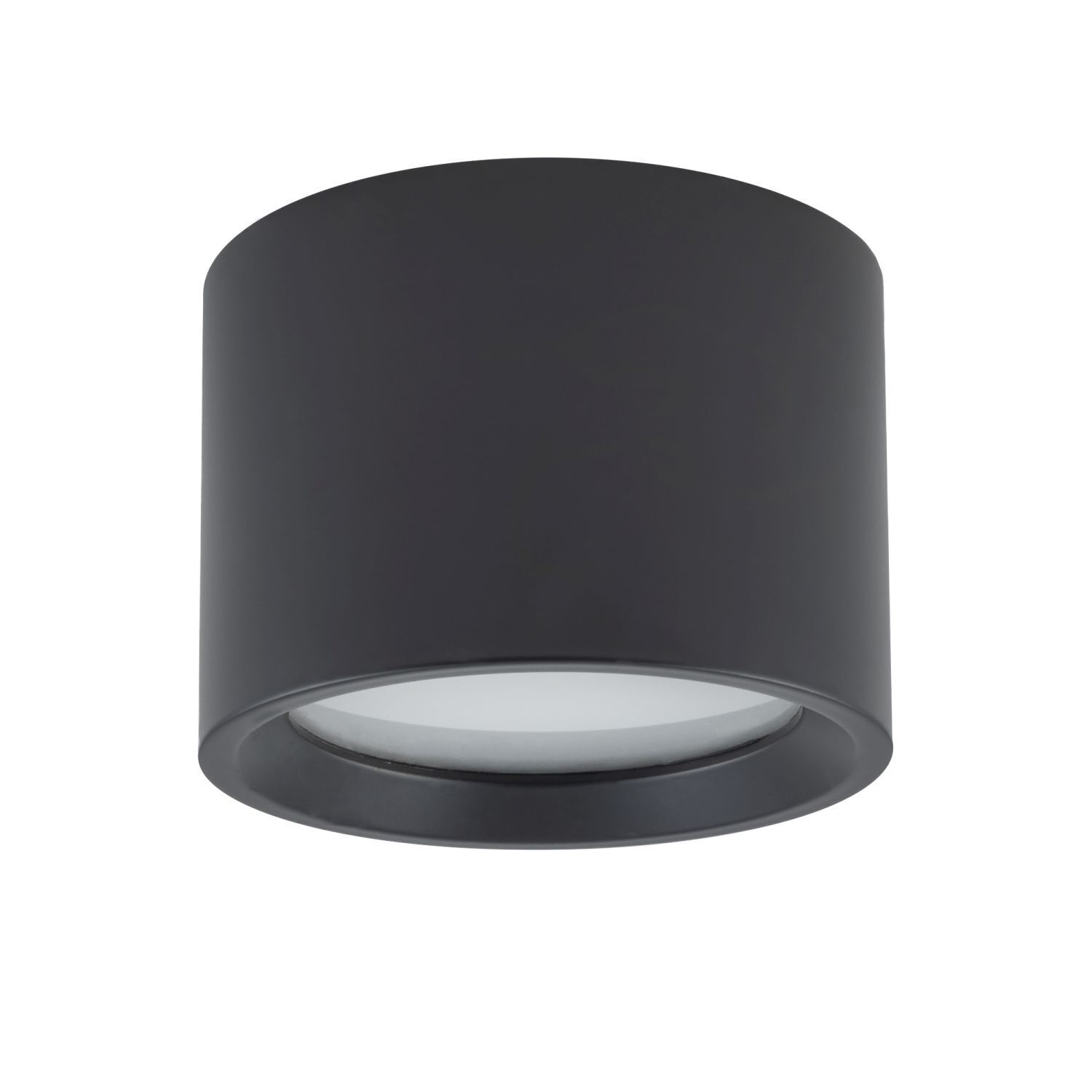 Badlampe Decke IP54 GX53 Ø 8,5 cm klein Schwarz