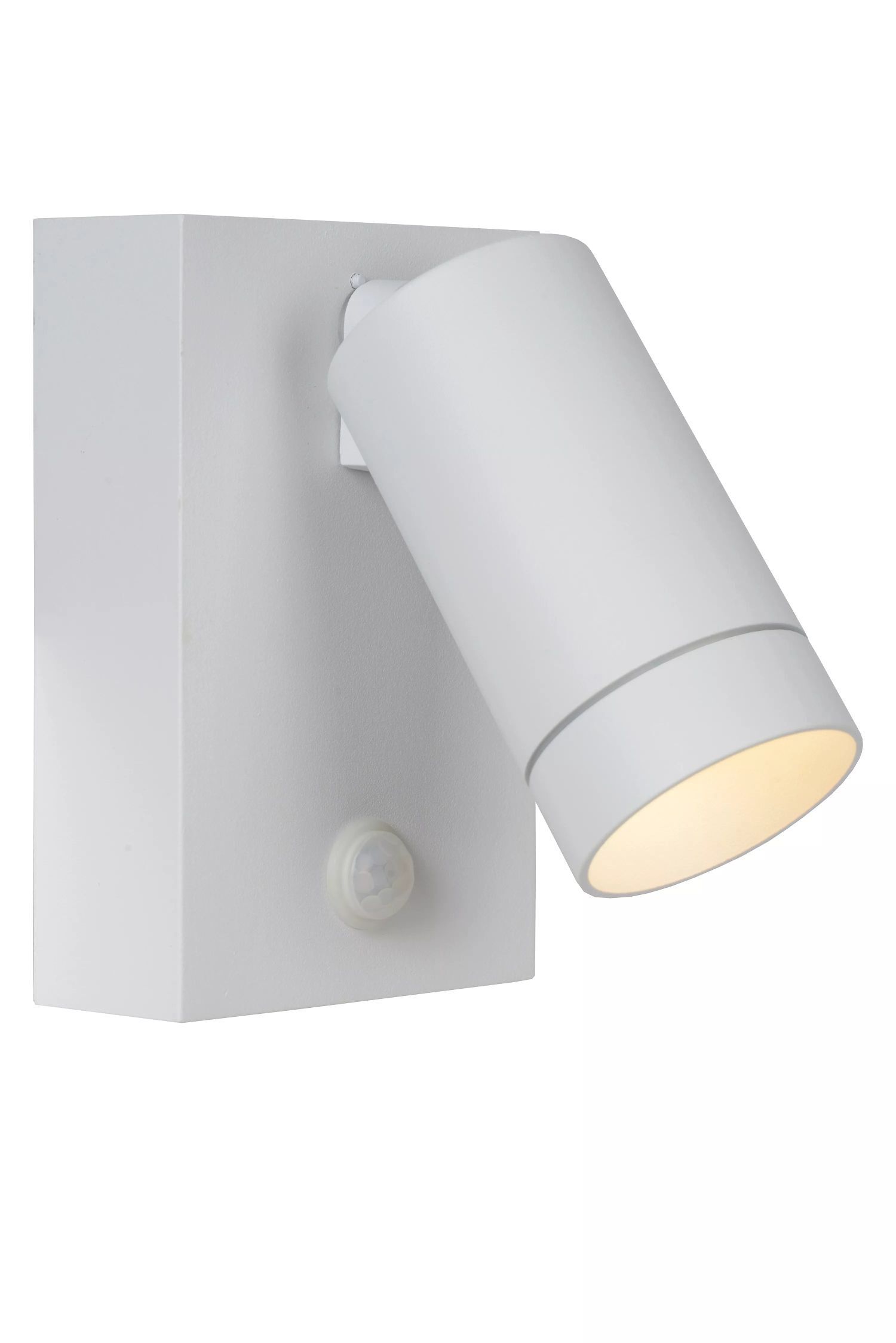 Wandspot Bewegungsmelder flexibel Weiß GU10 H:15 cm Lampe