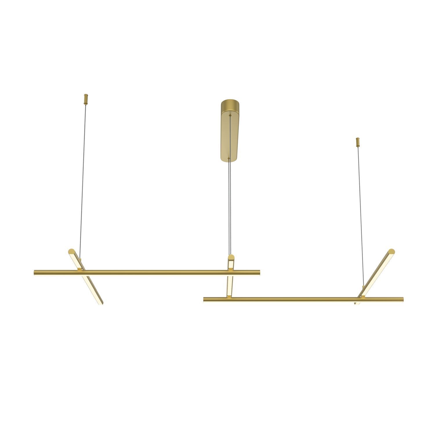 Pendelleuchte LED Aluminium H: max. 310 cm in Gold SIRI