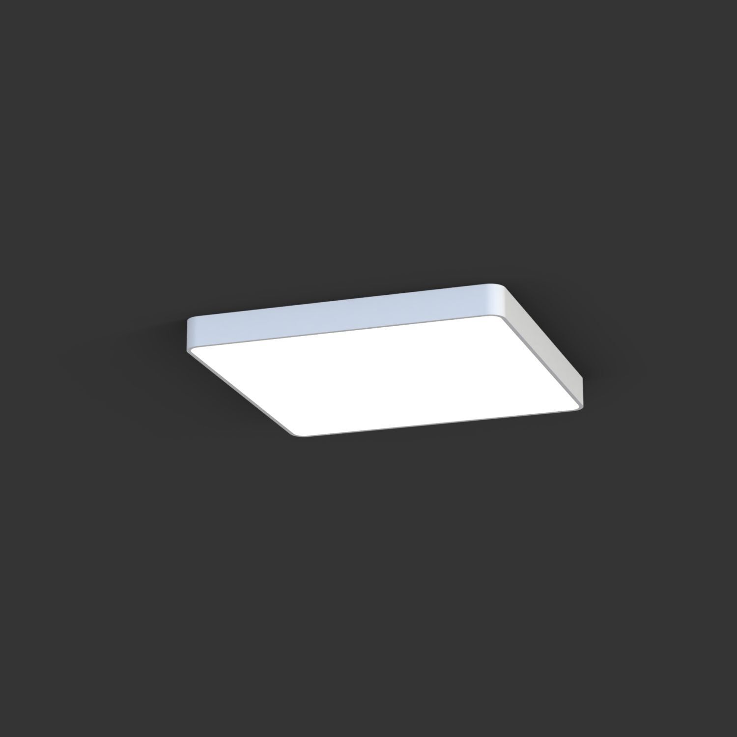 Deckenleuchte quadratisch B:63 cm inkl. T8 LED 3000 K 1700 lm