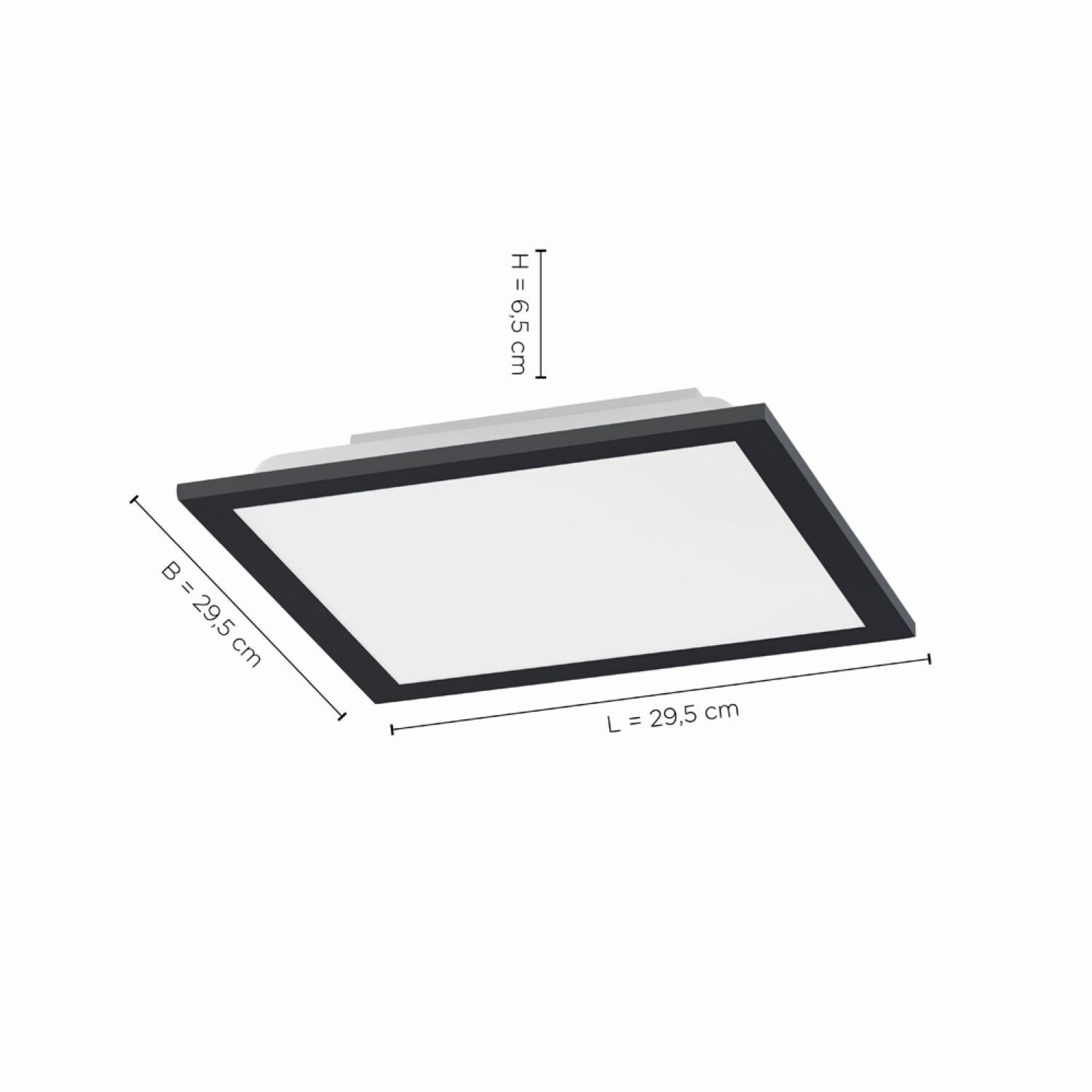 LED Deckenlampe Schwarz 18 W 2700-5000 K Fernbedienung Elektronik, Bildschirm, Computer-Hardware, Computerausrüstung, Überwachen