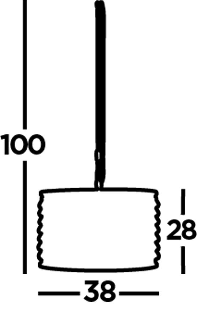 Pendelleuchte Kristall Ø 38 cm 3x E14 in Kupfer antik