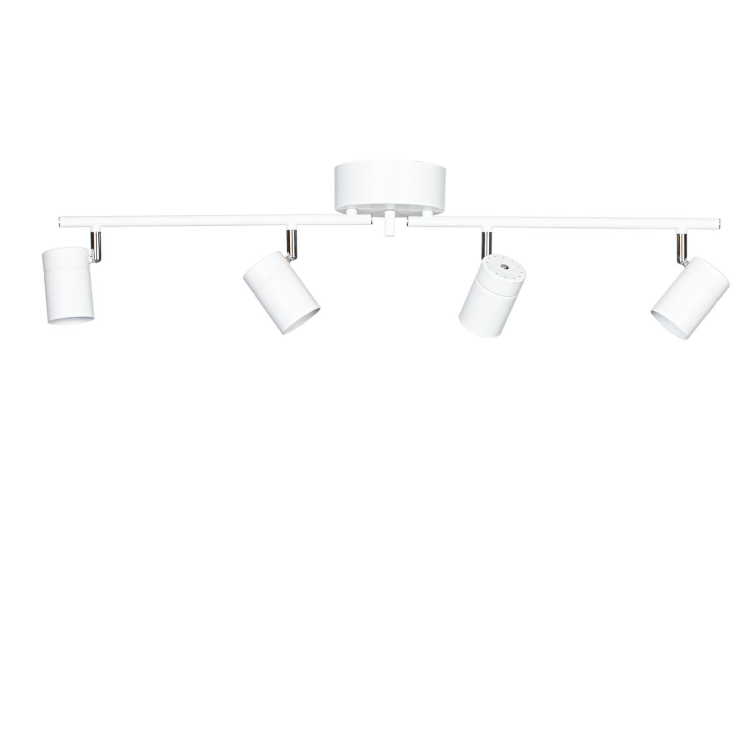 Spot Lampe Metall 83 cm lang Weiß matt GU10 4-flammig