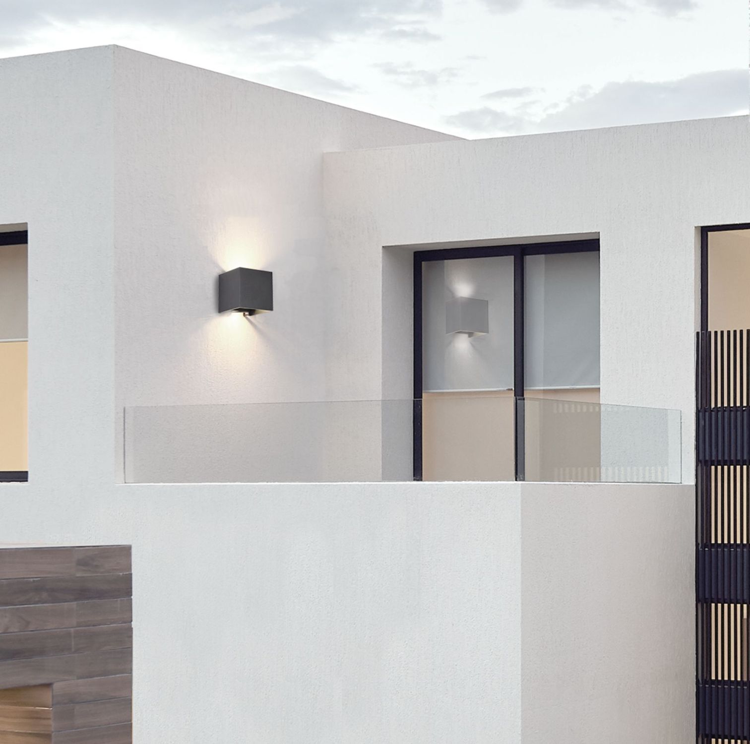 LED Außenwandleuchte Metall Up Down IP54 Schwarz 400 lm Drinnen, Innenarchitektur, Gebäude, Mauer, Lampe