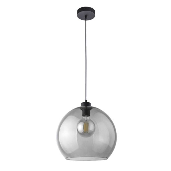 Pendelleuchten Kugel Hängeleuchte, Glaskugel, E27, Pendellampe, transparente Kugel