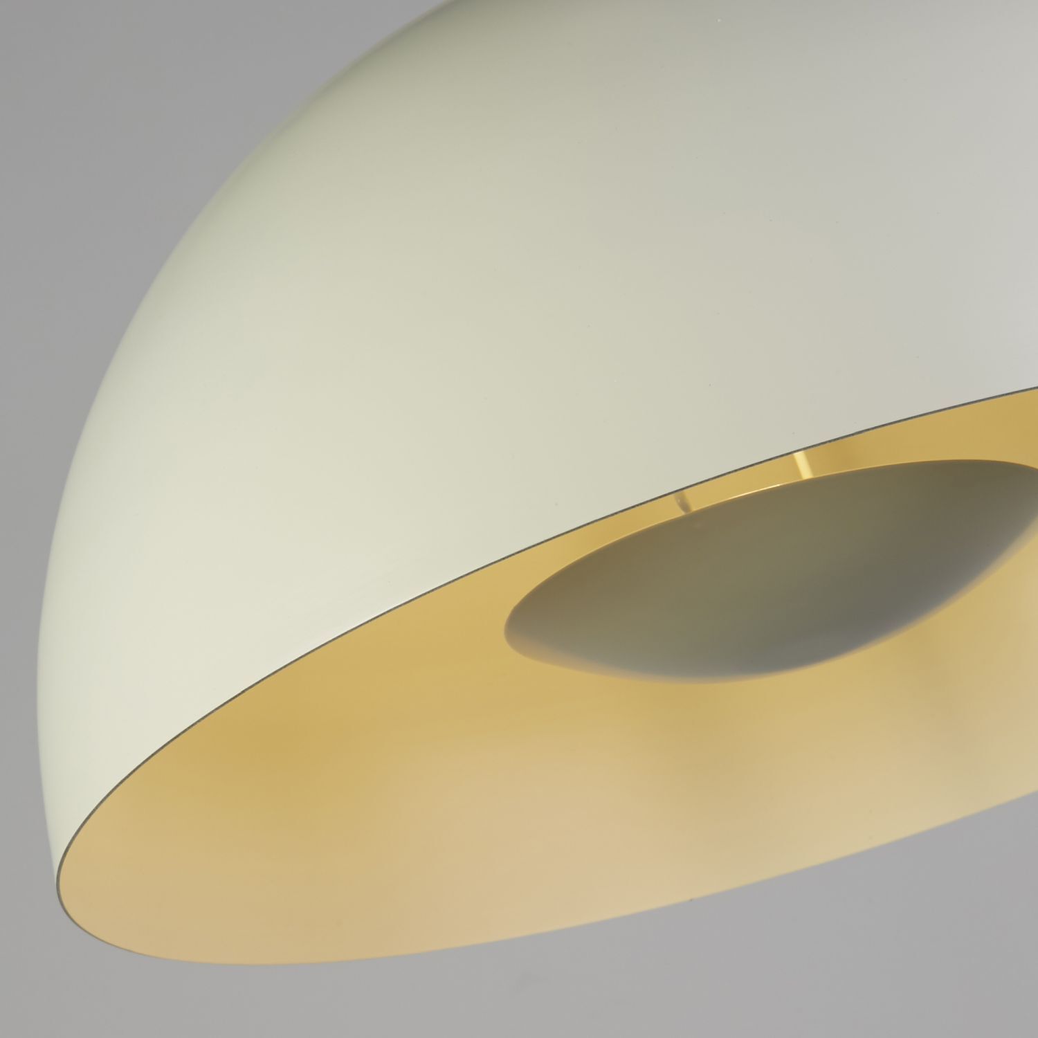 Metall Hängelampe in Creme E27 bis 60 W Ø40 cm rund
