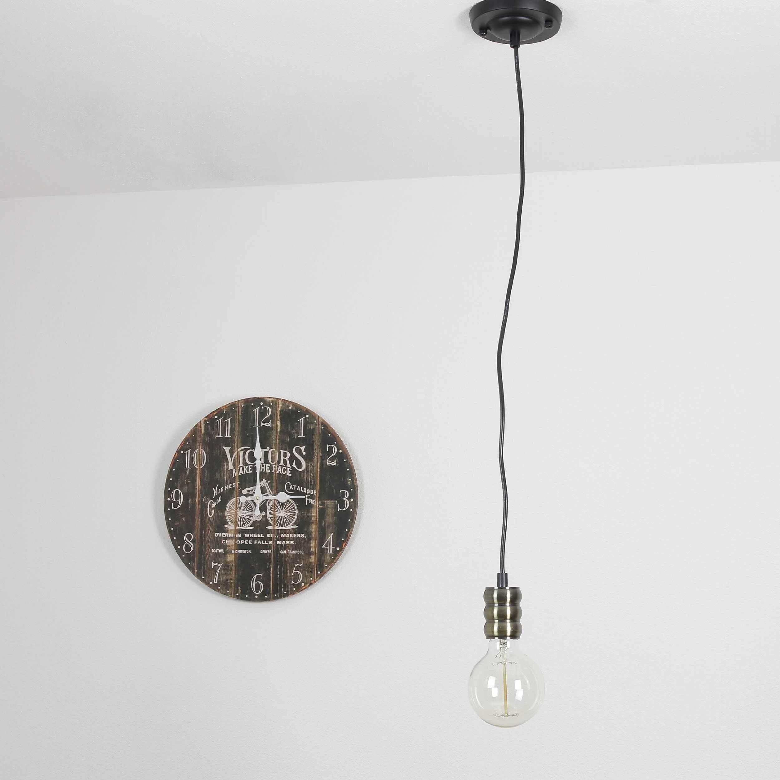Hängelampe verstellbar Vintage E27 in Bronze Licht
